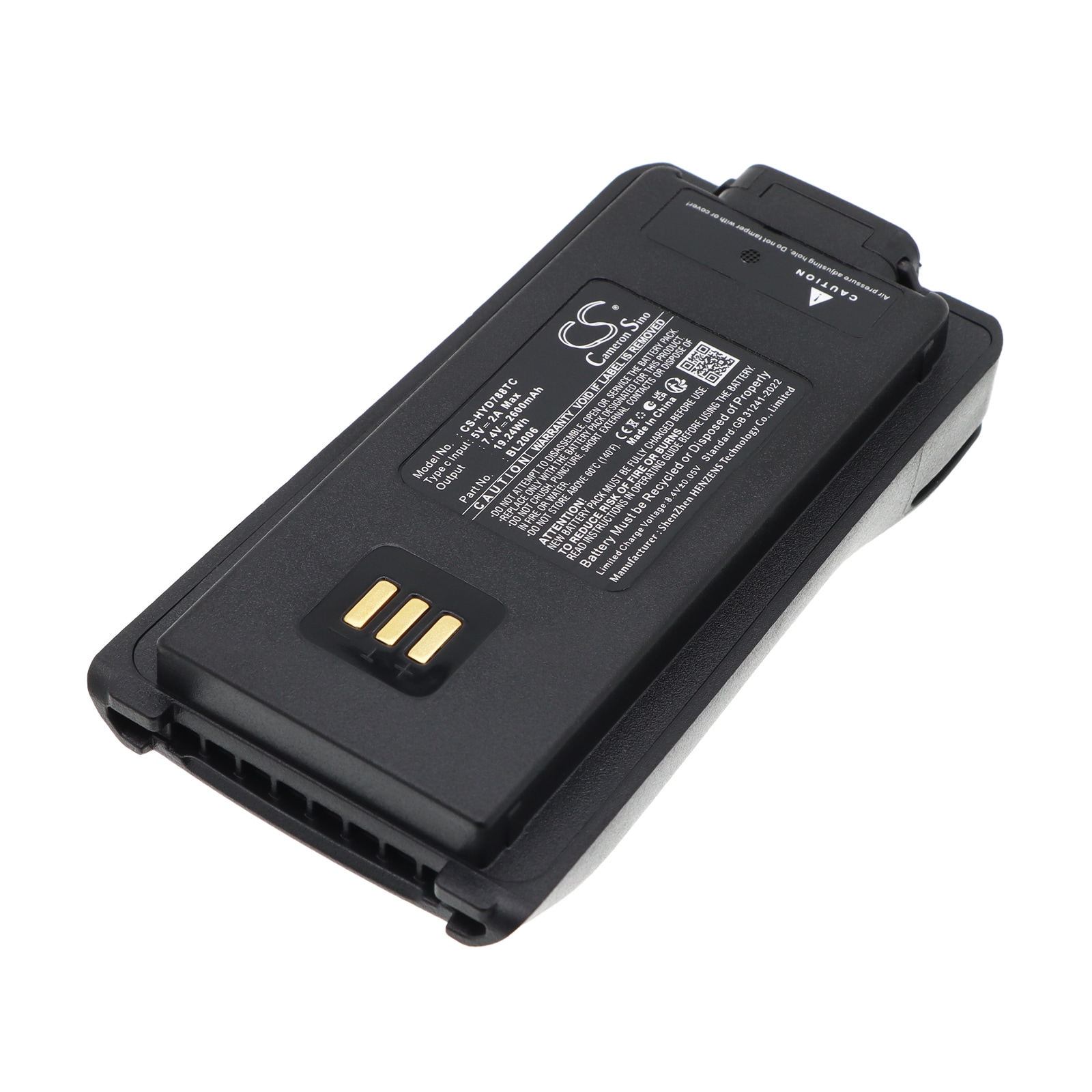 Batteri till Komradio för HYT DMR PD-702, DMR PD-782, PD70X m.fl.