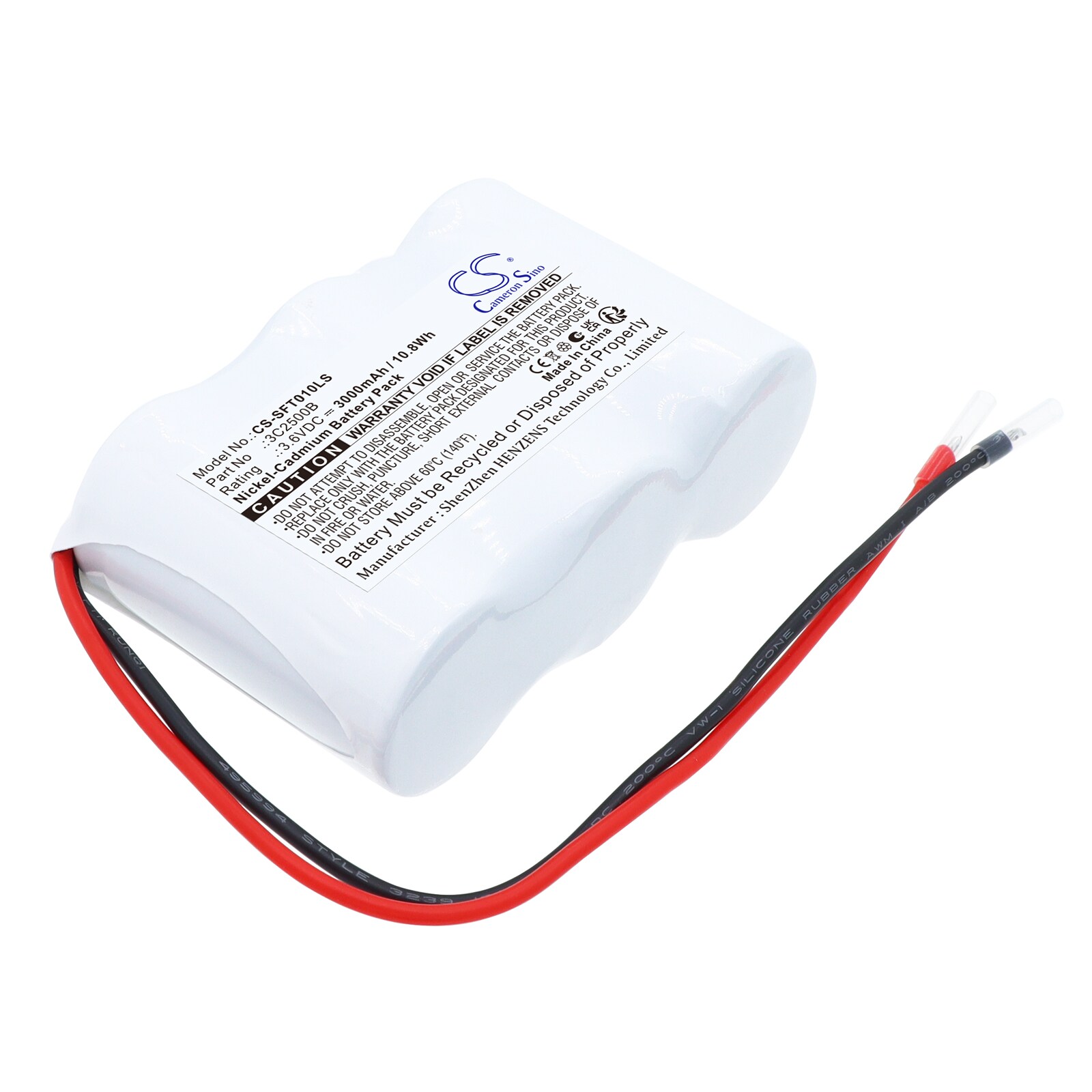 Batteri till Nödbelysning för Van Lien 400202, 1190010V, VTC3H1