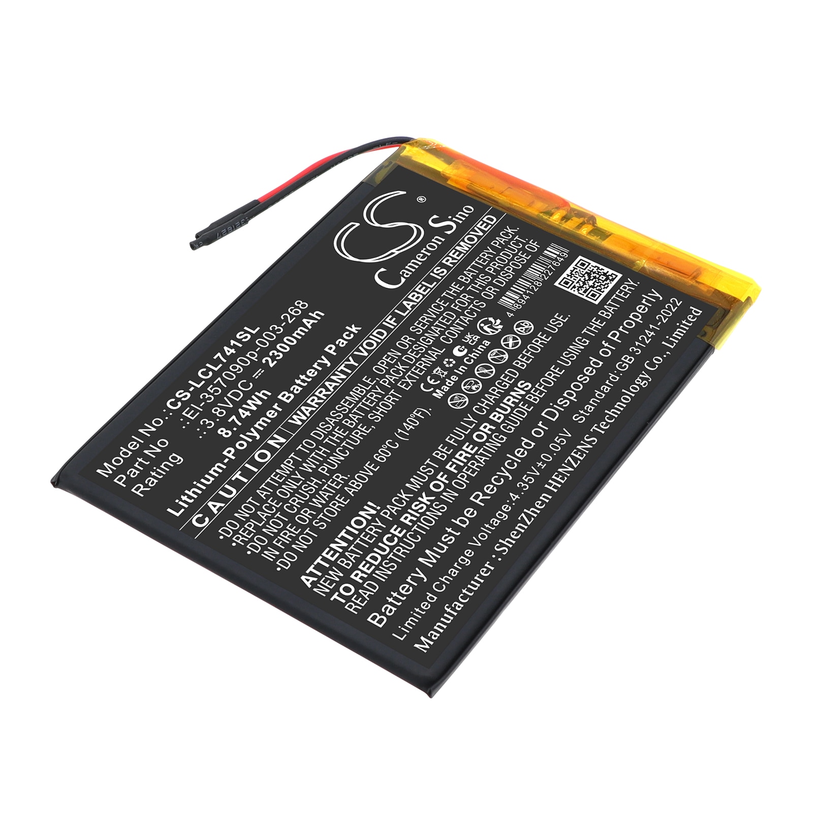 Batteri till Surfplatta för Logicom L-ement Tab 741