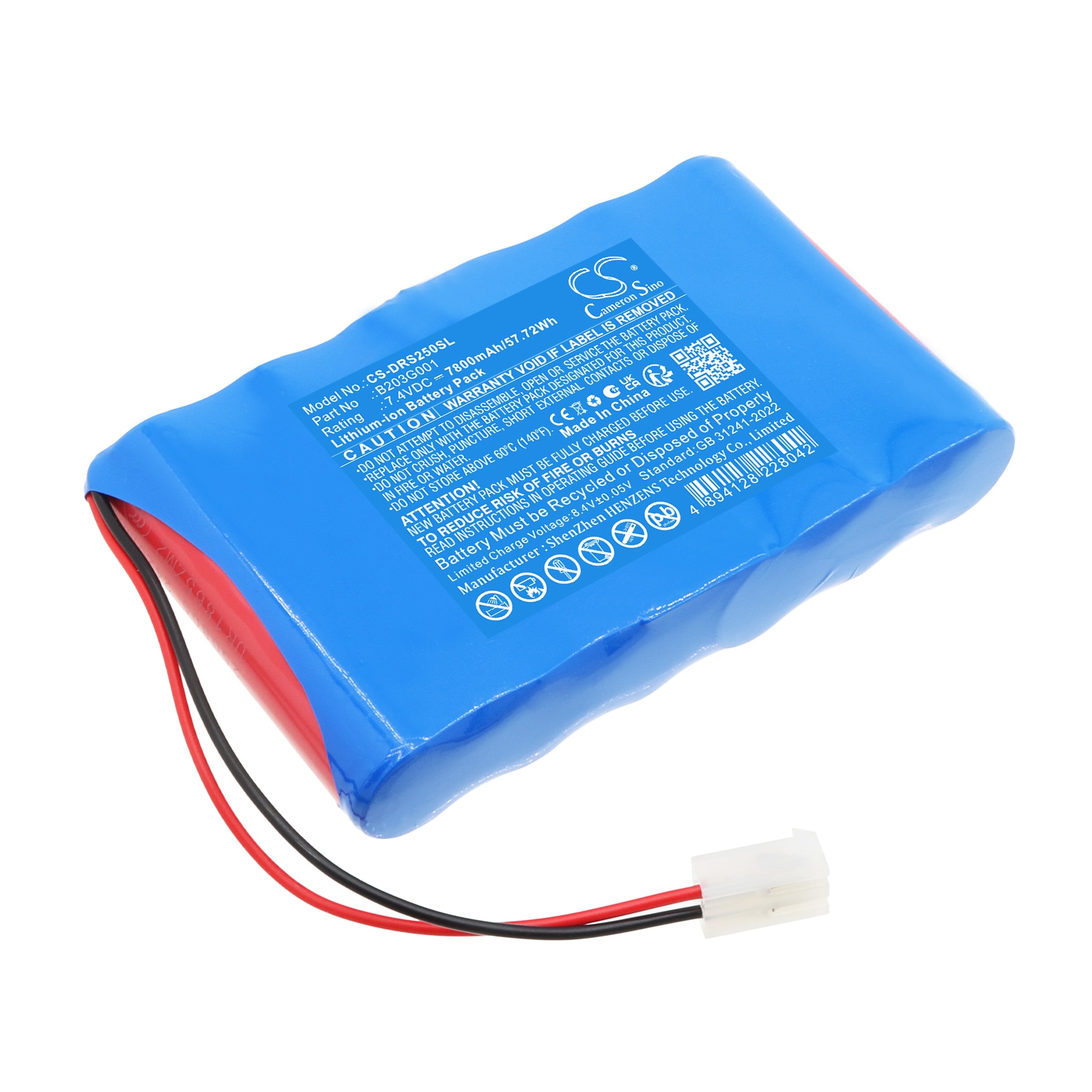 Batteri till Utrustning, kartläggning, provning för Deviser DS2500S