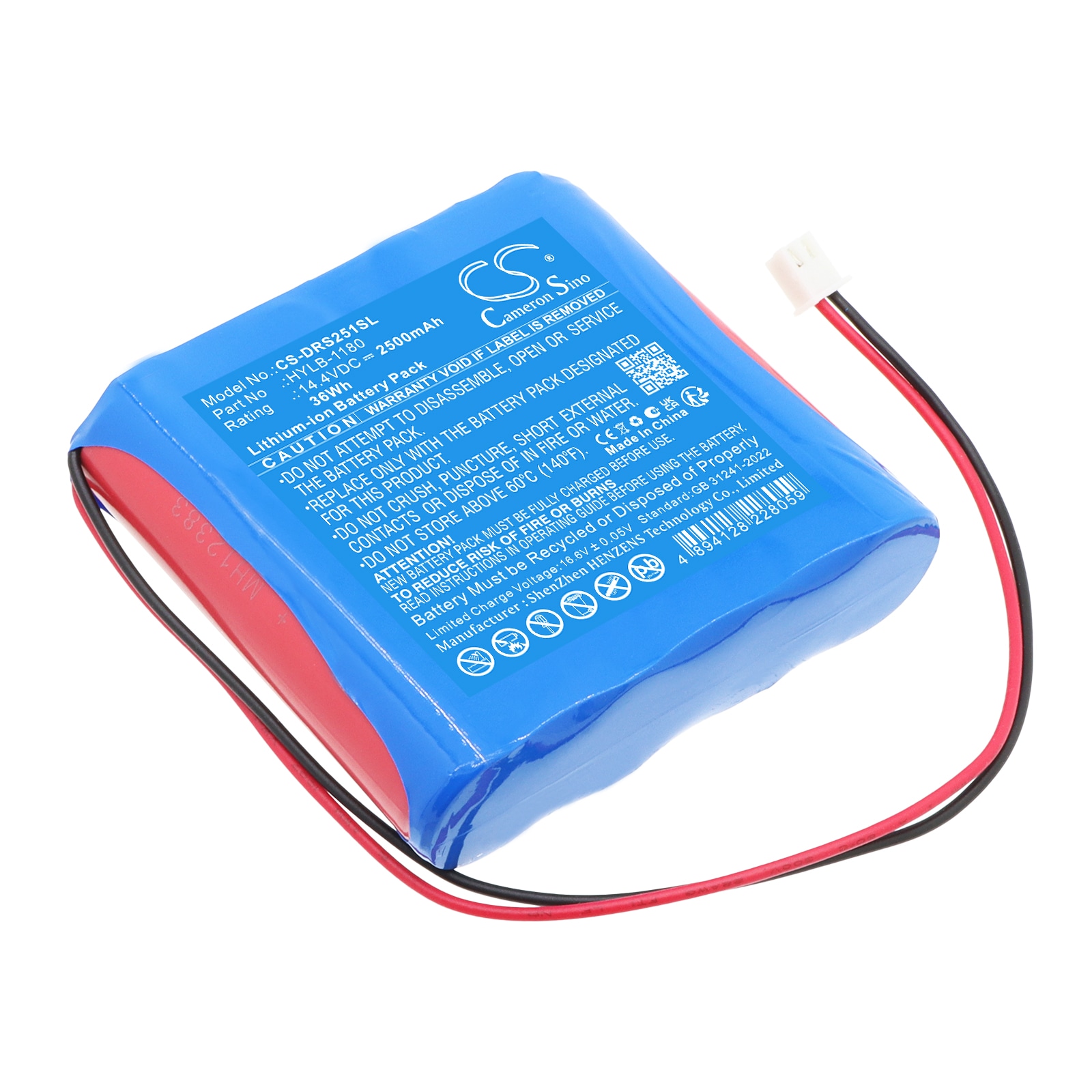 Batteri till Utrustning, kartläggning, provning för Deviser DS2500R