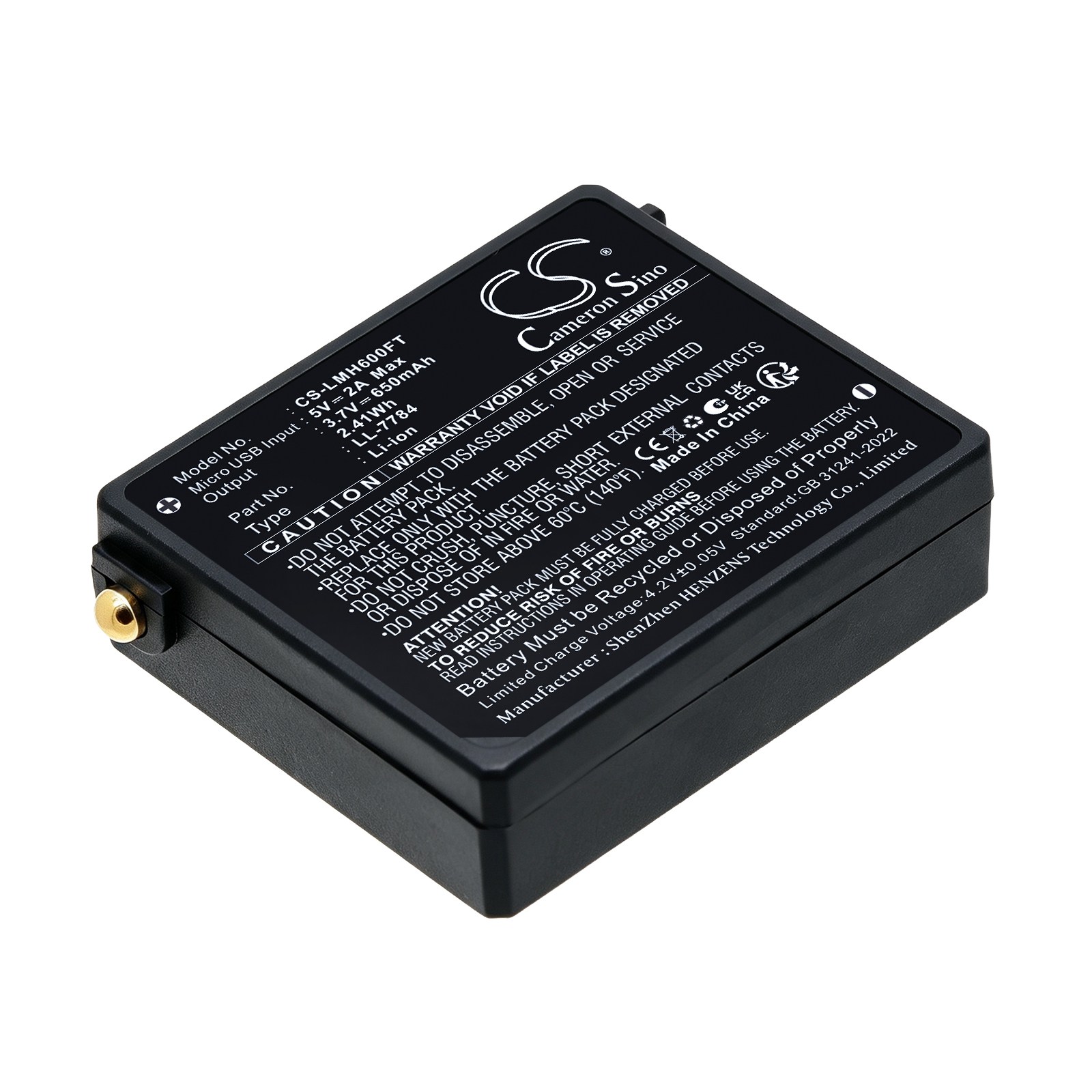 Batteri till Ficklampa för Ledlenser  iSEO3,  iSEO5R, MH6 m.fl.