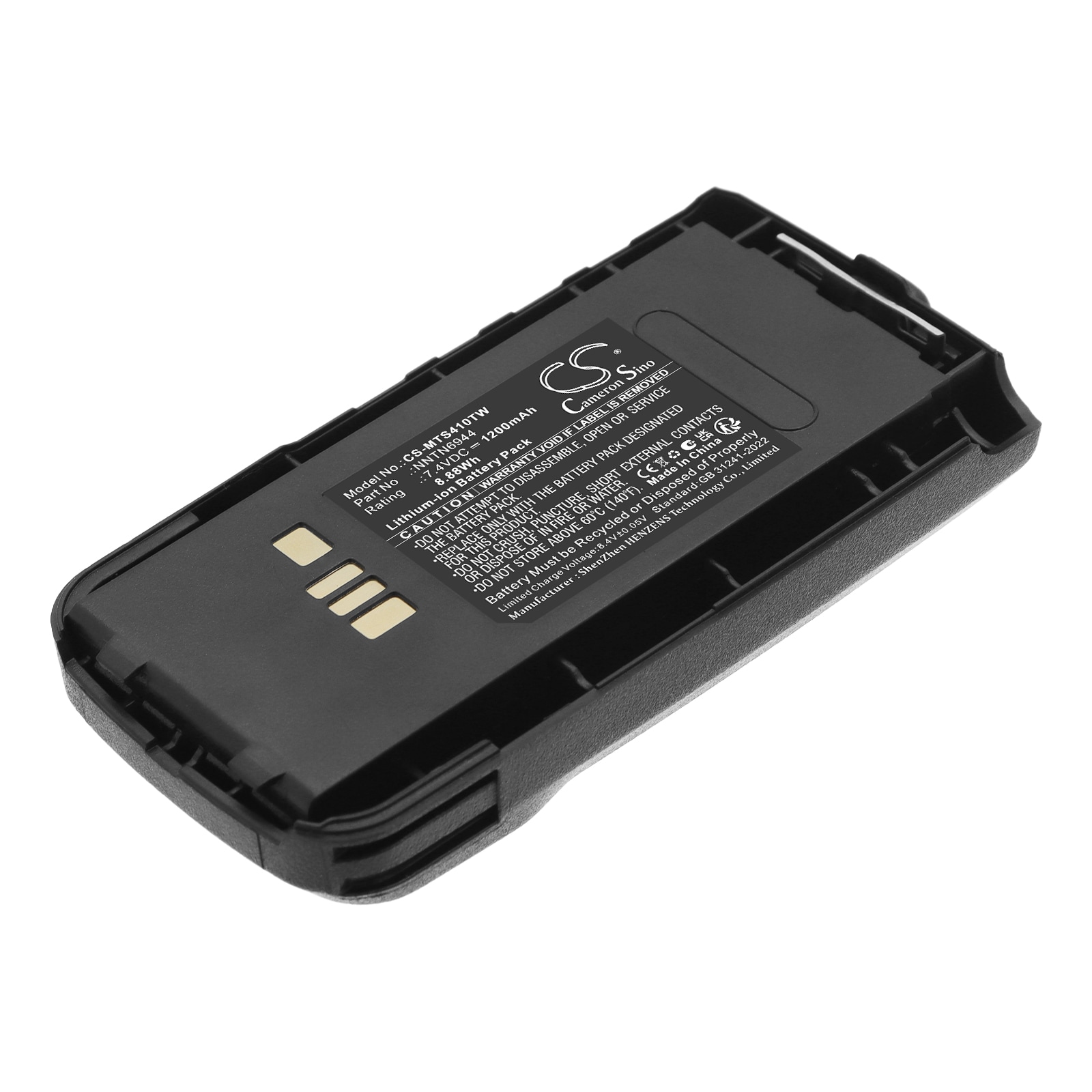 Batteri till Komradio för Motorola  H18KCN9PW9AN,  H18QCN9PW9AN, XTS4000
