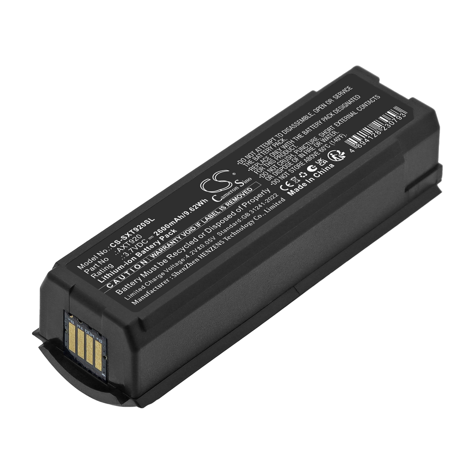 Batteri till Mikrofon för Shure  Axient AXT400 receiver,  AXT200 Handheld Transmitter