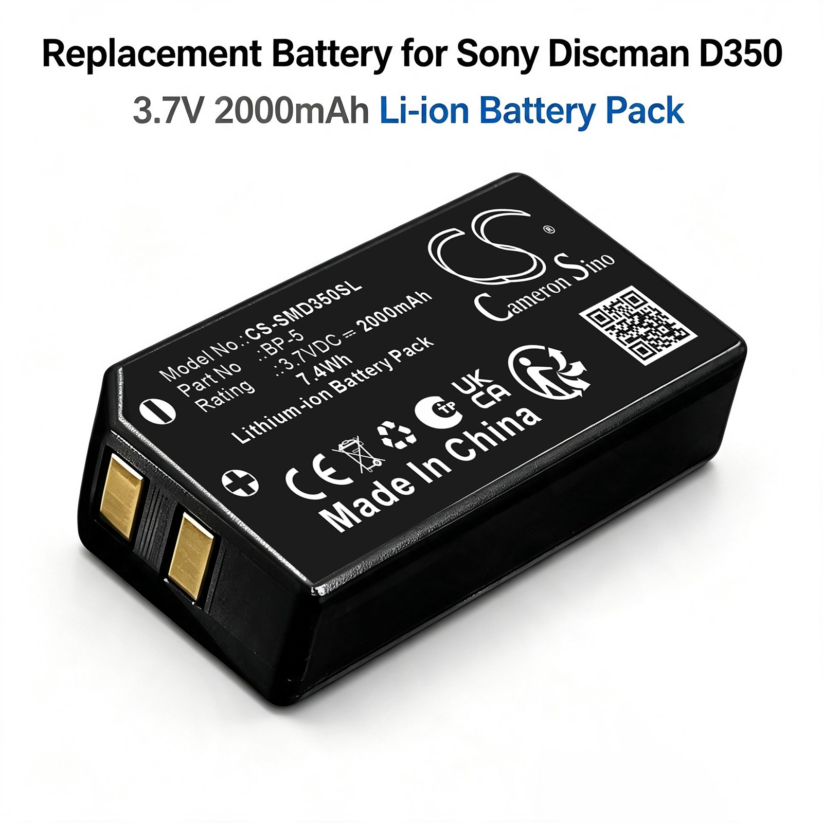 Batteri till Musik för Sony Discman D350 CD player, Discman D310 CD player