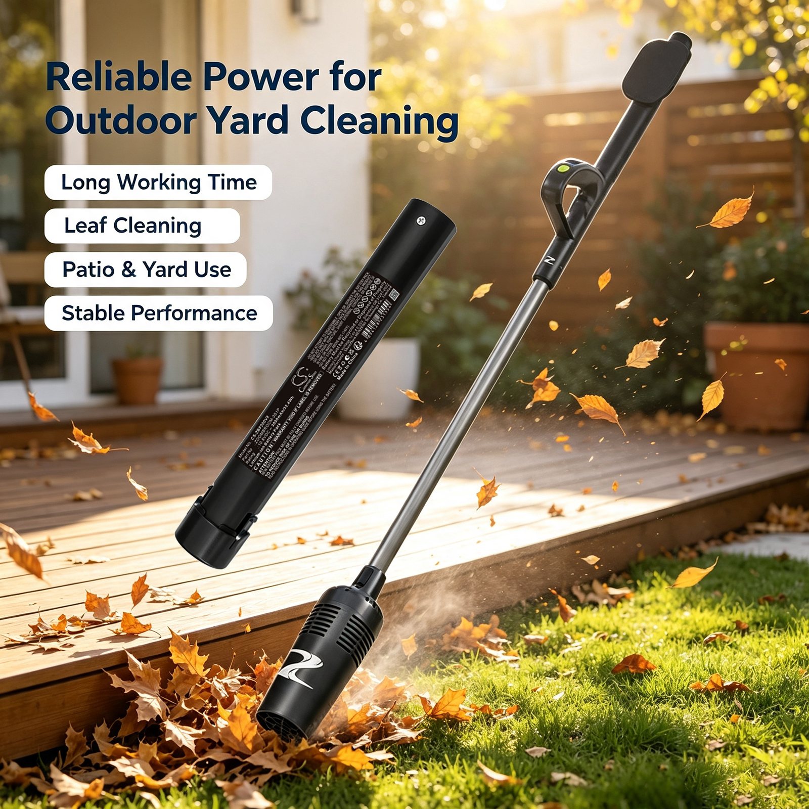 Batteri till Vakuum för ZoomBroom Tornado F2,  F2-2300S,  ZoomBroom Breeze m.fl.