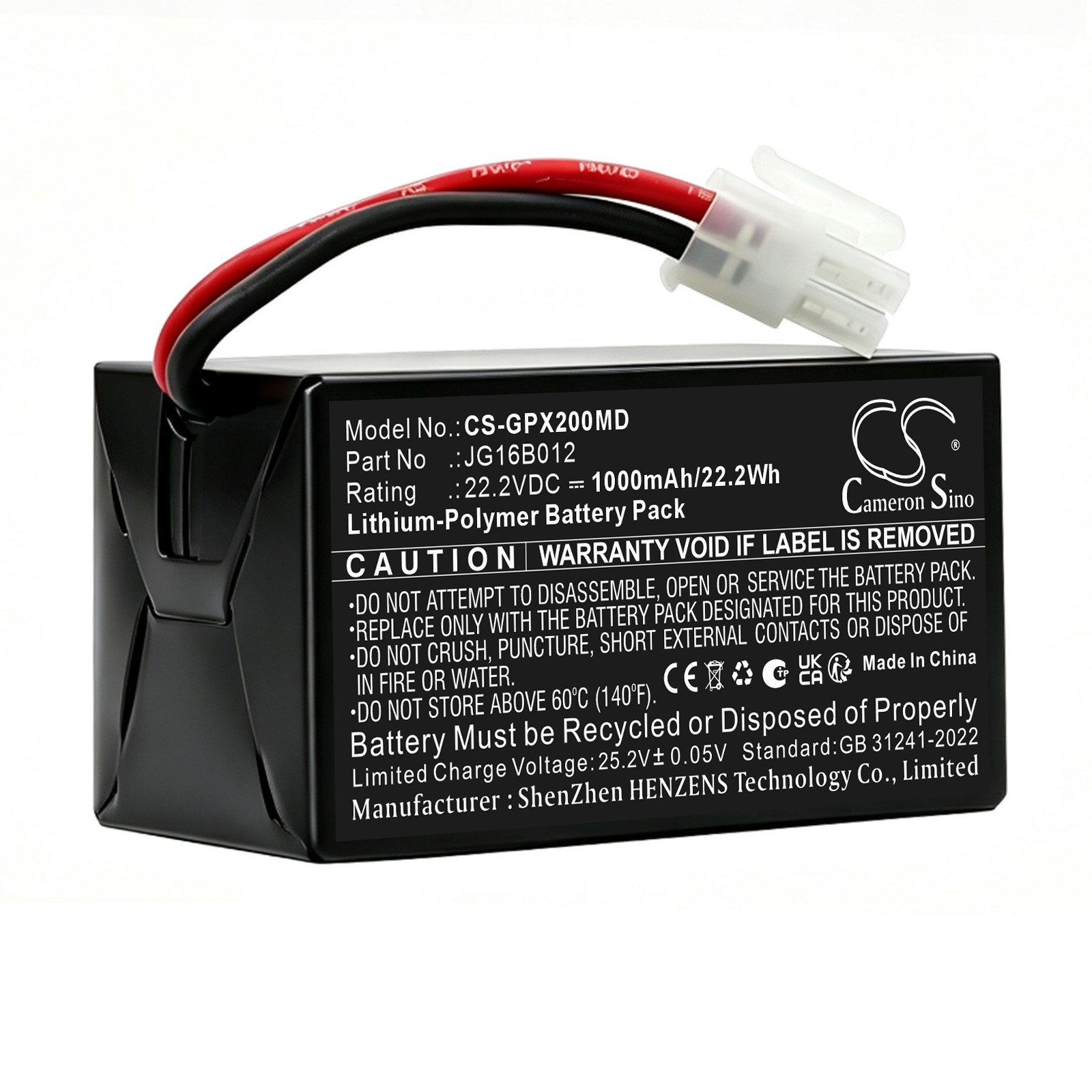 Batteri till Medicinsk för GENORAY PORT-X Ⅱ, Portable X-RAYS