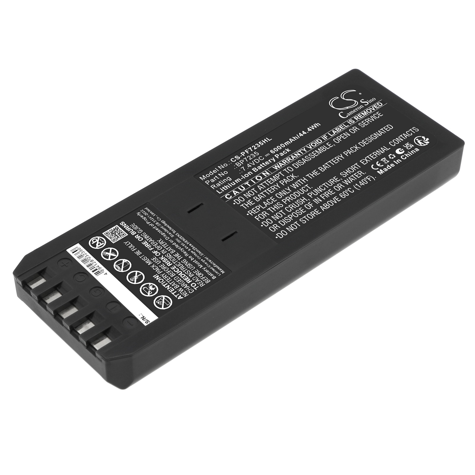 Batteri till Utrustning, kartläggning, provning för Fluke DSP-100, DSP4100, DSP-2000 m.fl.