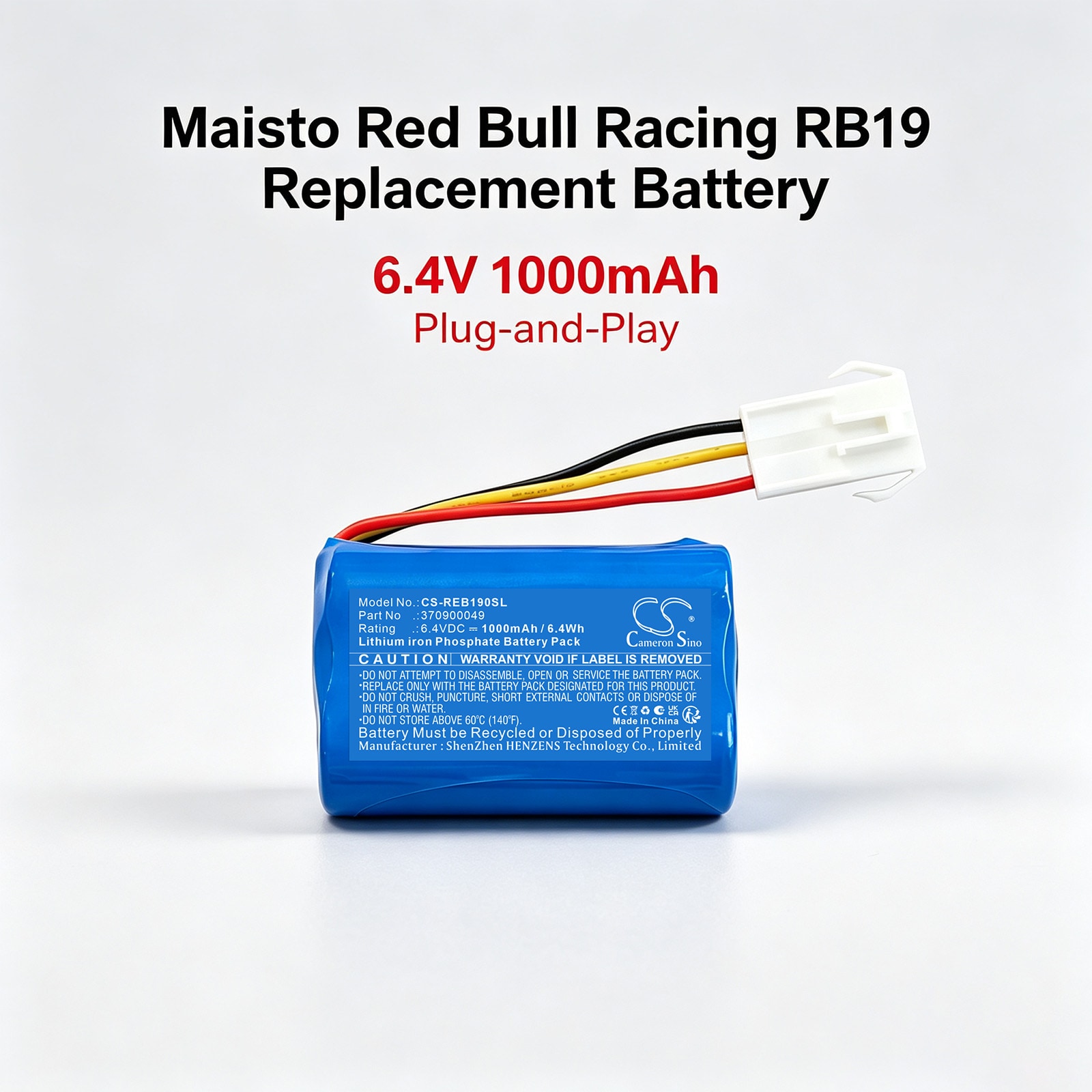 Batteri till Bilar för Maisto Red Bull Racing RB19