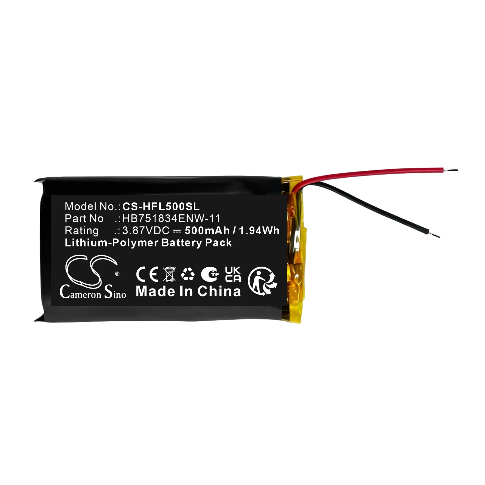 Batteri till Trådlöst headset för Huawei FreeBuds 5, FreeBuds 6, FreeBuds 6i m.fl.