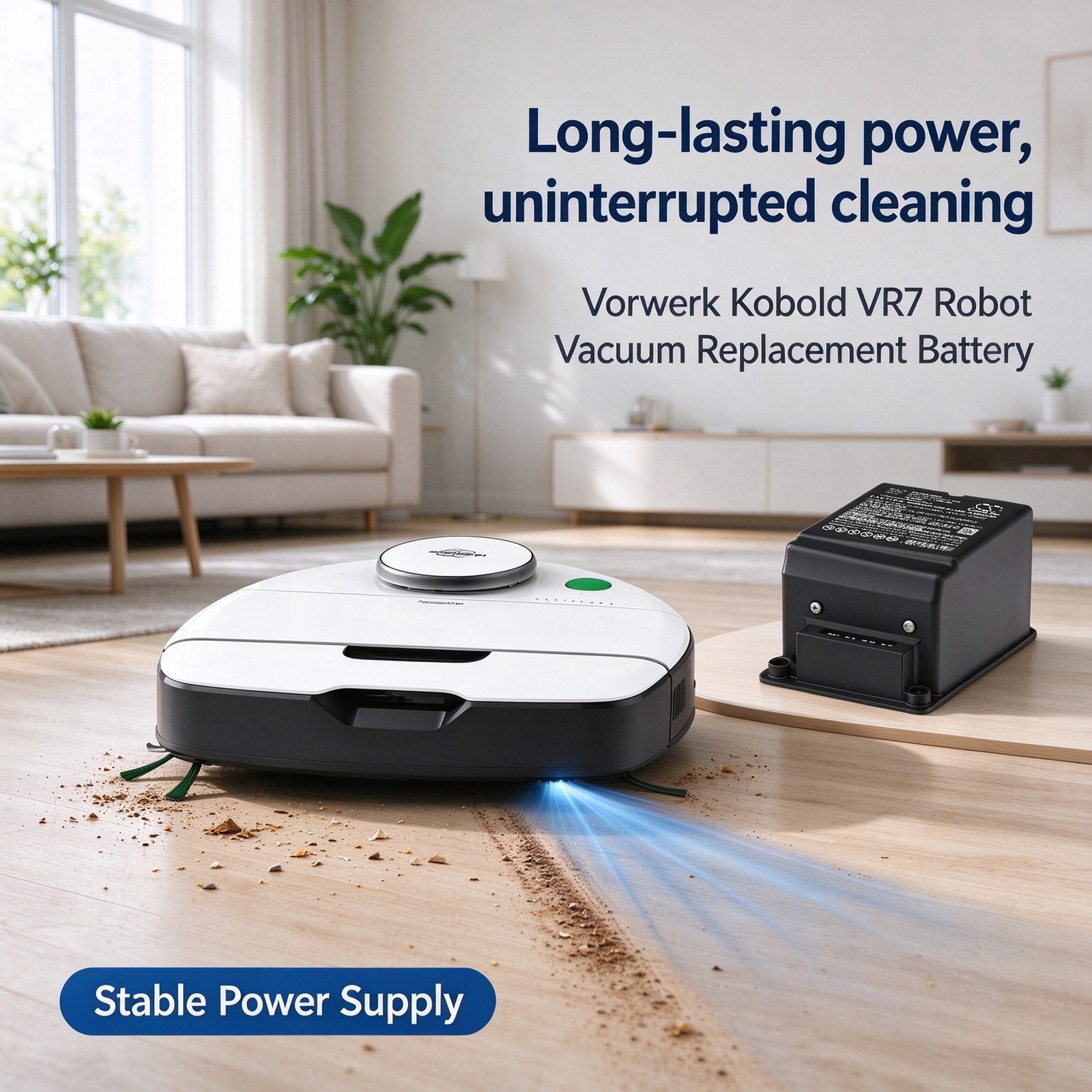 Batteri till Vakuum för Vorwerk Kobold VR7