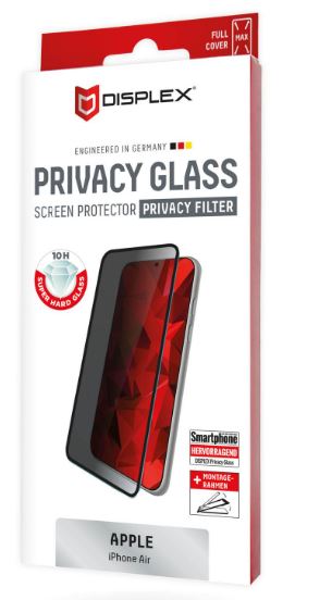 DISPLEX Privacy Glass Full Cover för Apple iPhone Air