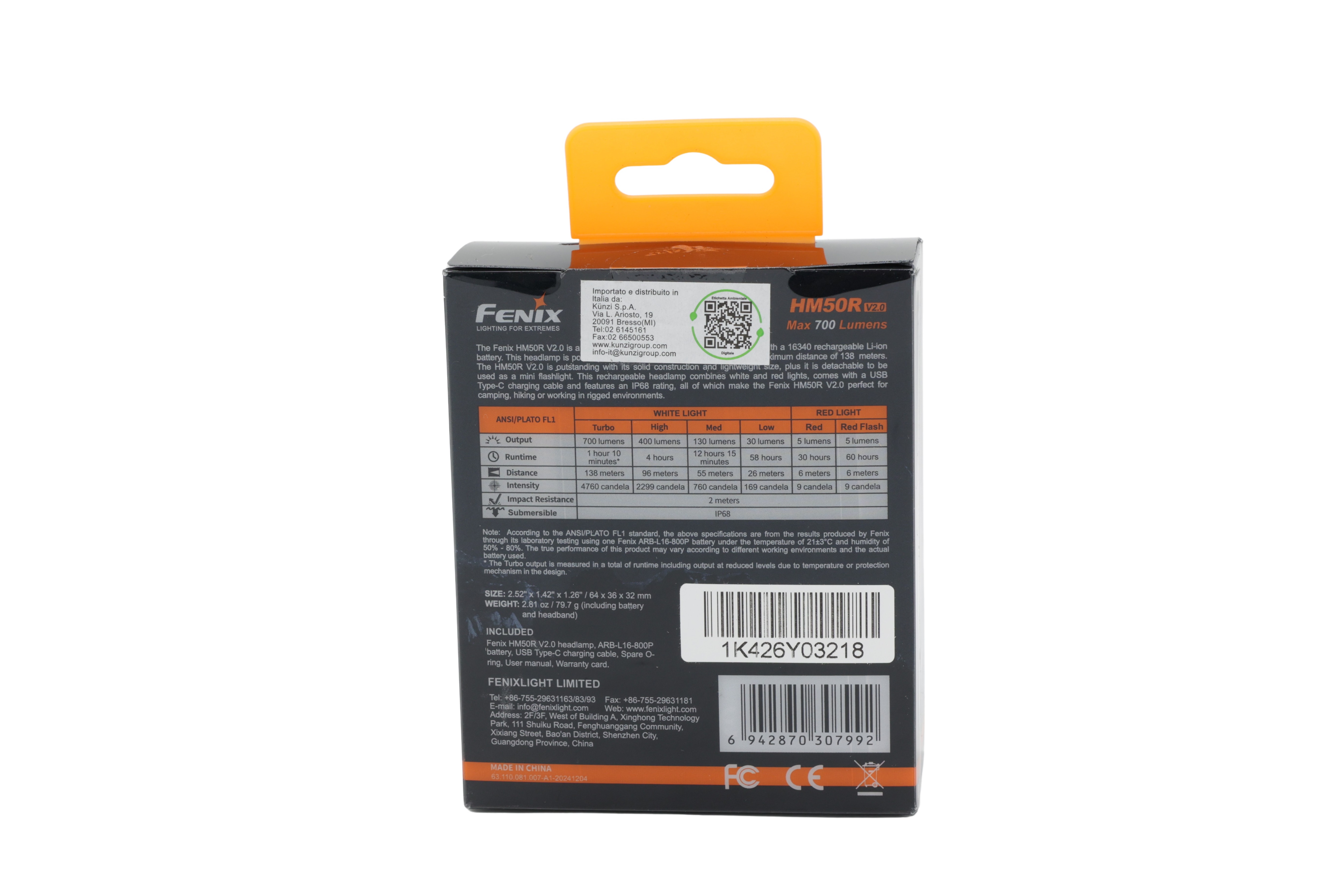 Fenix HM50R V2.0 LED-pannlampa