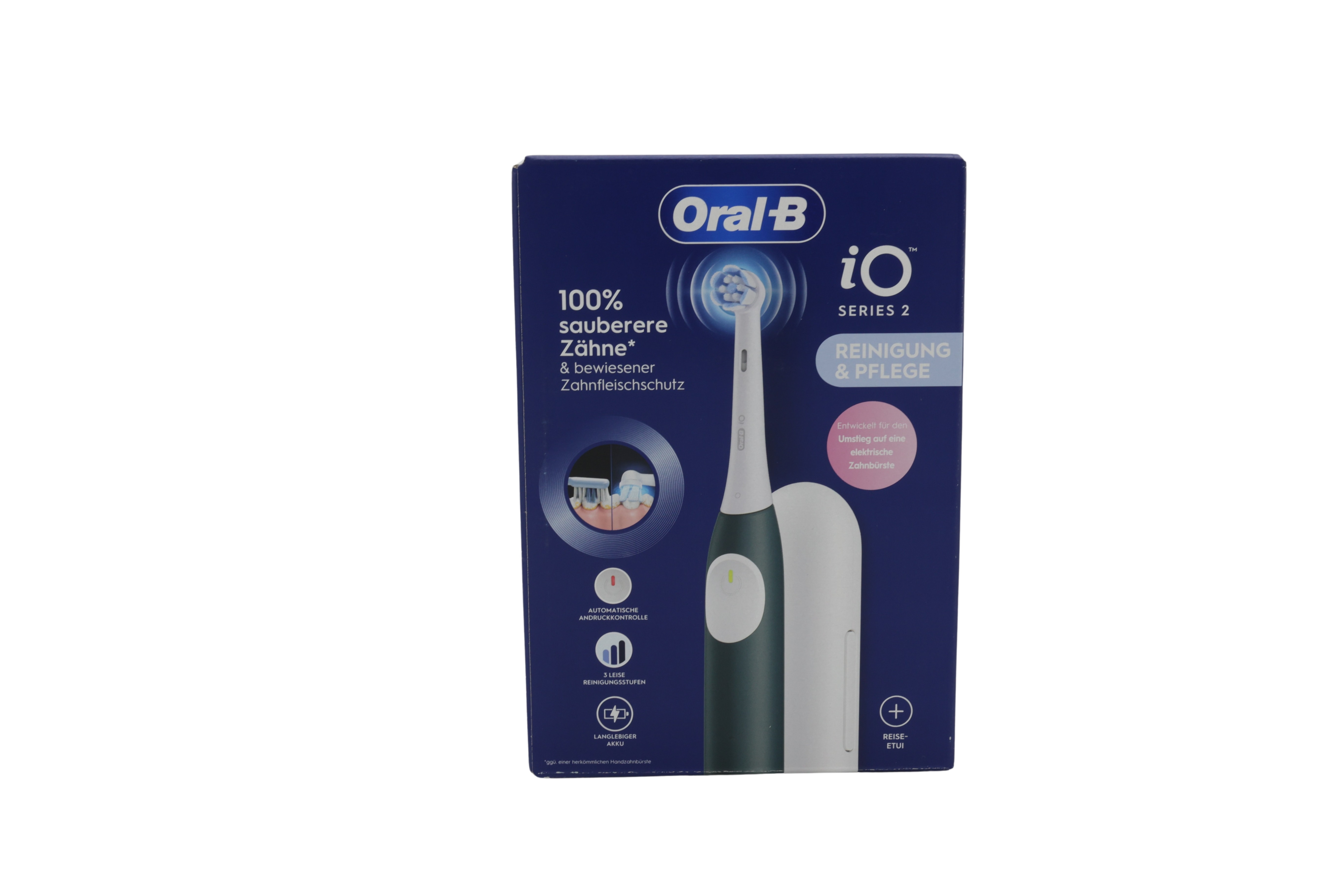 Braun Oral-B iO Series 2 med reseetui Forest Green