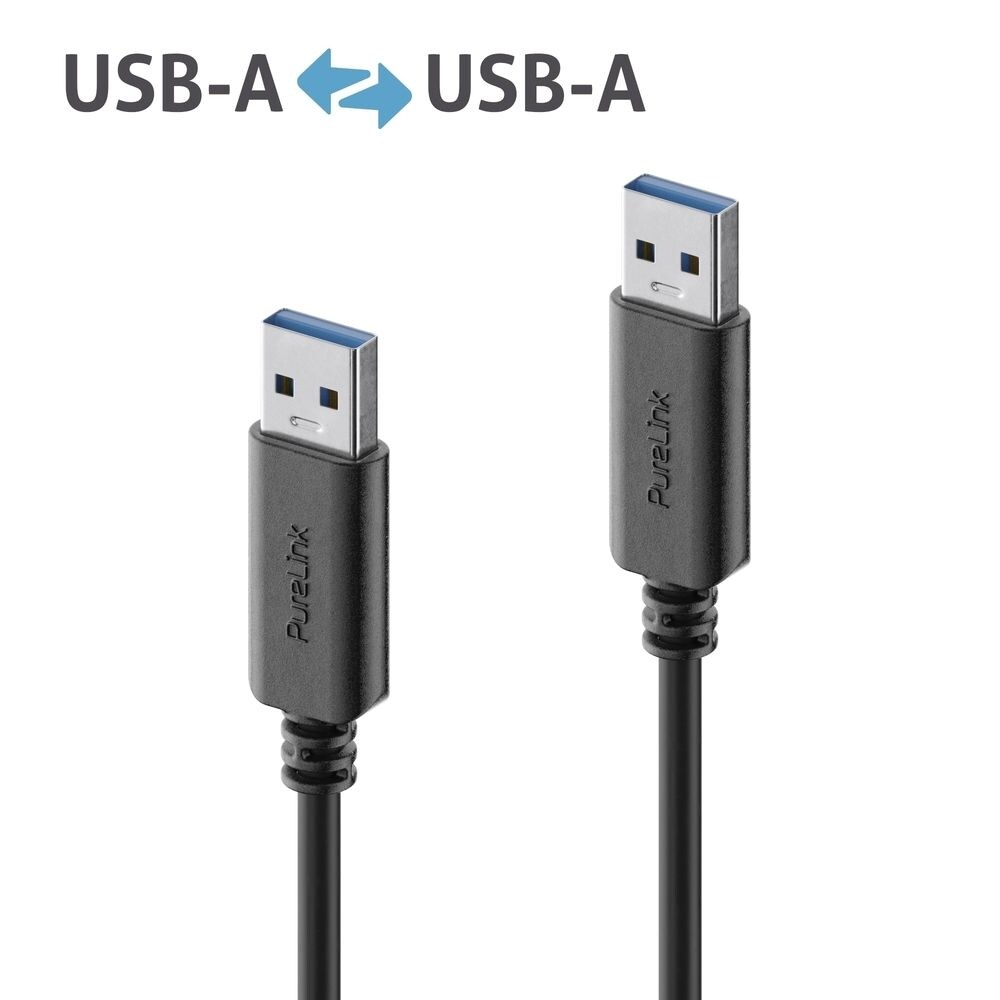 5G – iSerie – 2, PureLink USB-A till USB-A-kabel – USB 3.1 Gen 1, 00 m, 3A