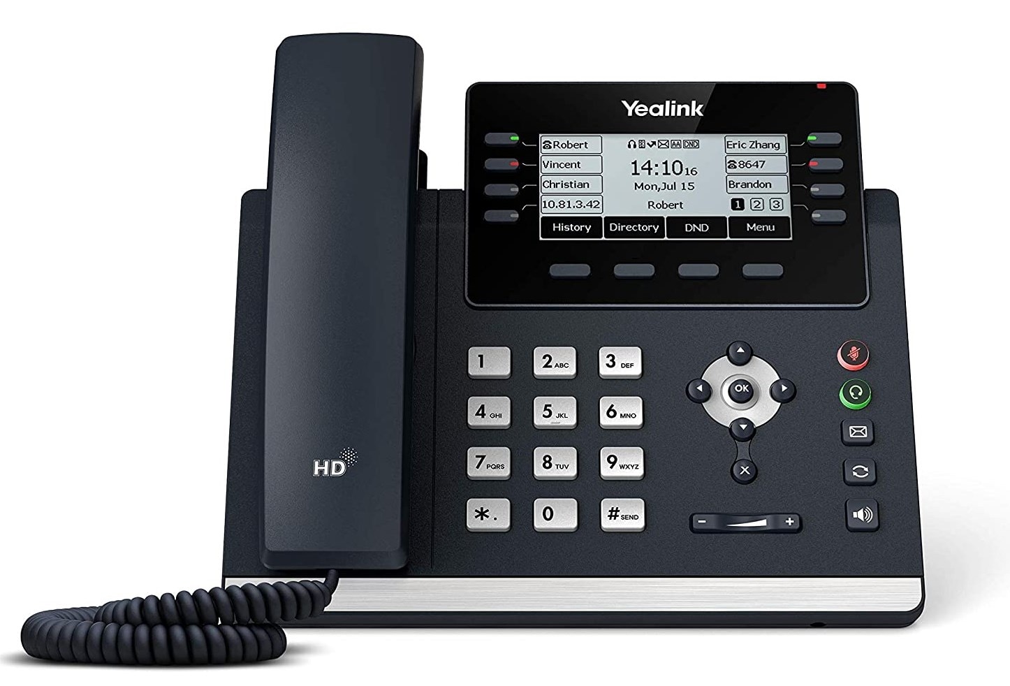 Yealink SIP-T43U SIP-IP-telefon PoE för företag