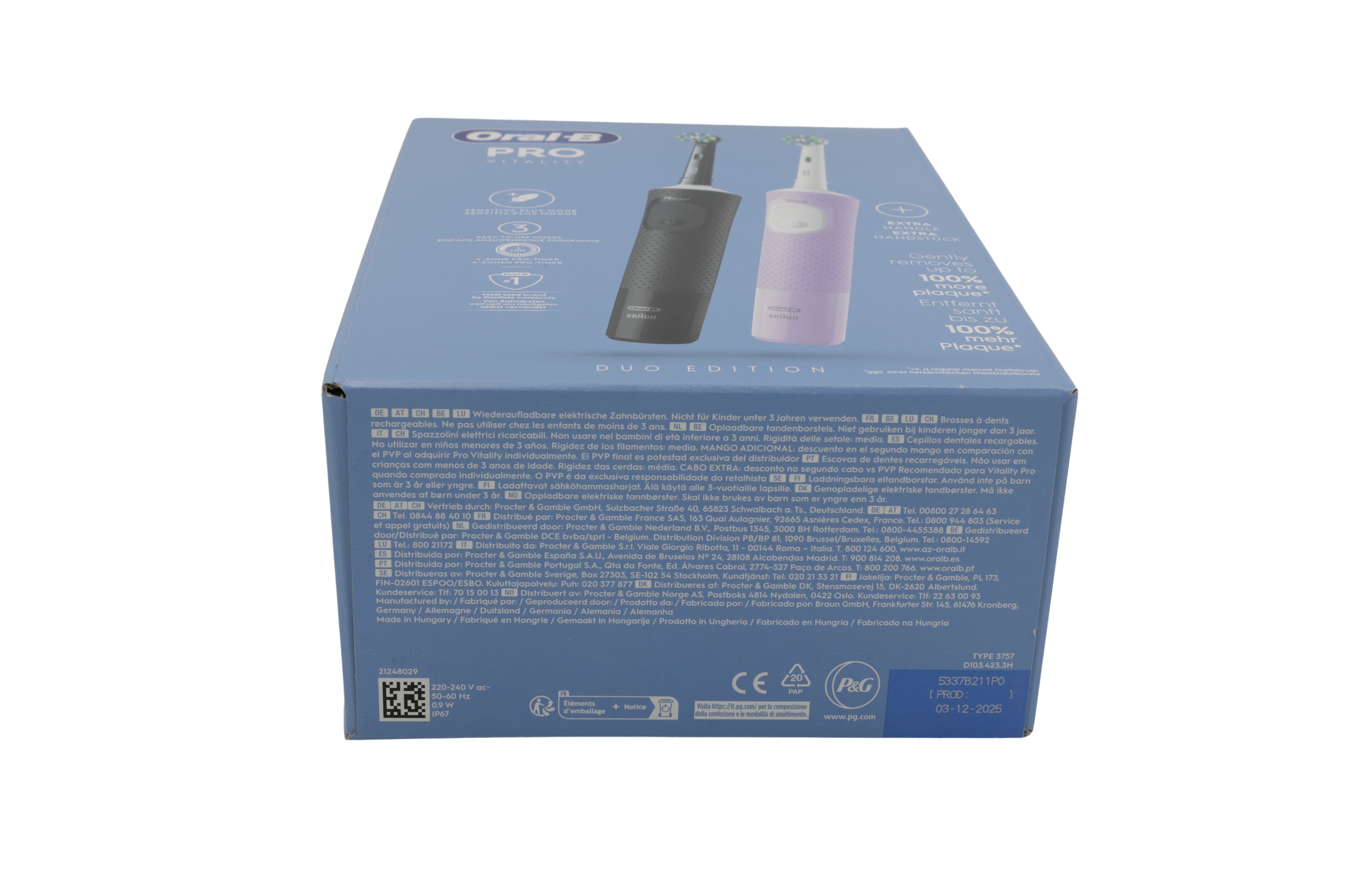 Braun Oral-B Vitality Pro D103 Duo elektrisk tandborste