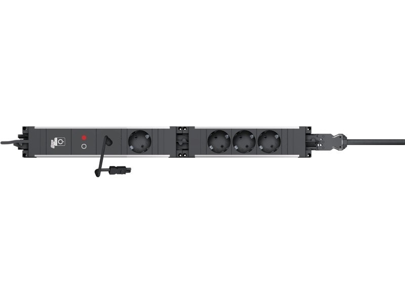 Bachmann stikkontaktlist Step base 3x stikkontakter med GST18