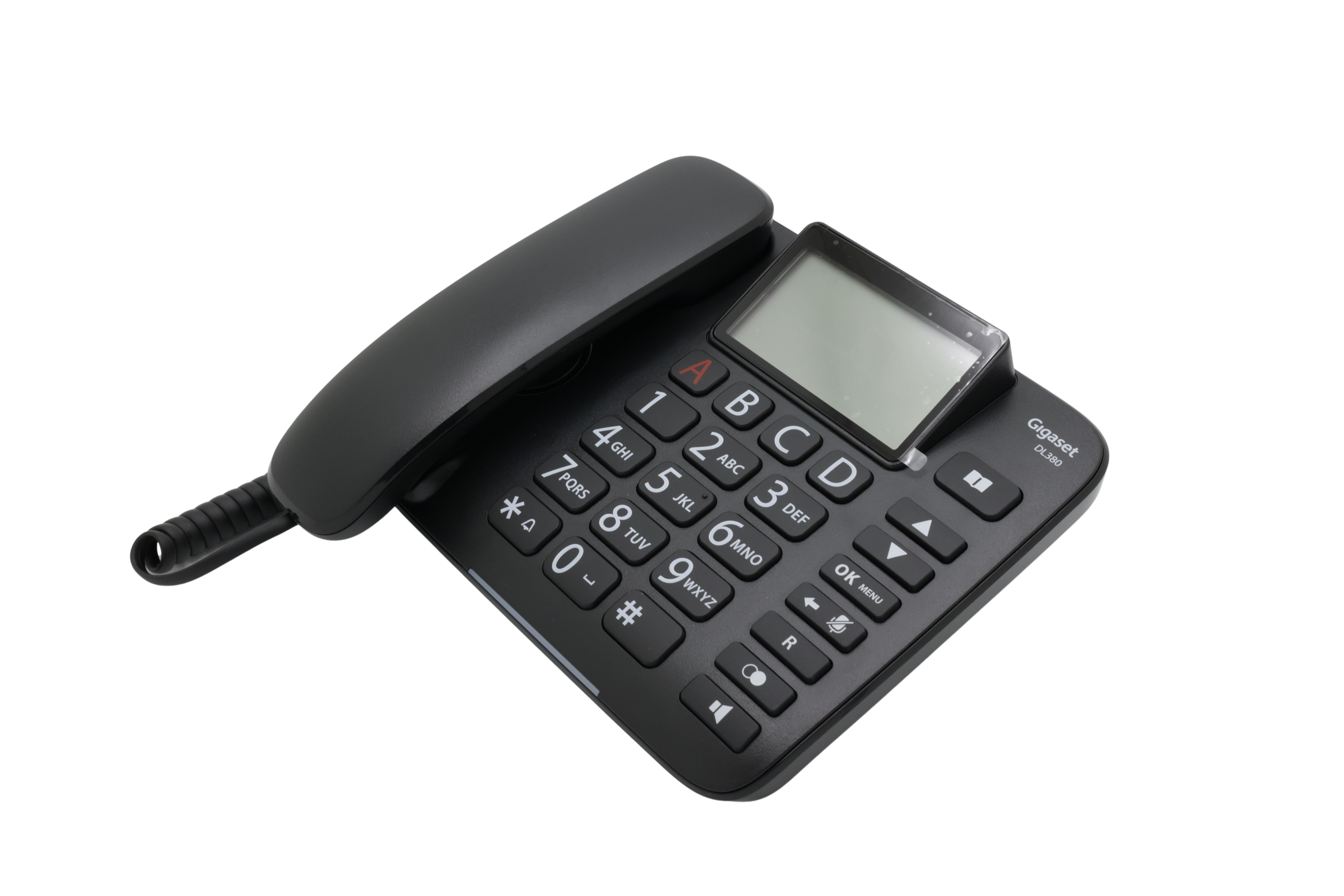 Gigaset DL380 – analogt fastnätstelefon med extra stora knappar och stor display