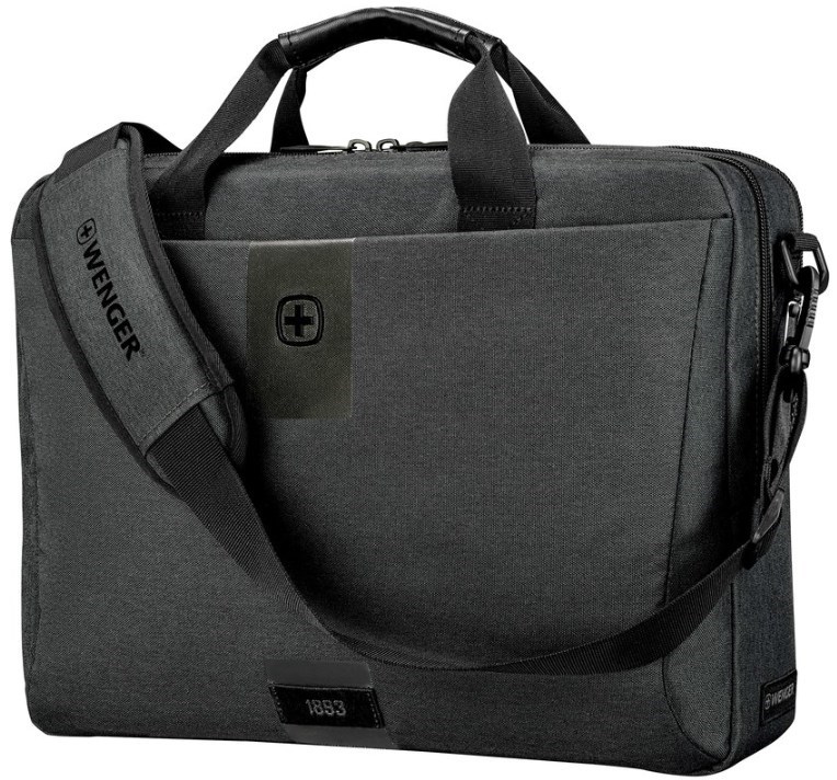 Wenger MX ECO Brief 16” laptopväska med tablet-fack – grå