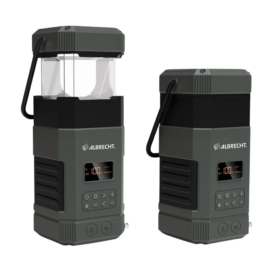 Albrecht DR 114 DAB nödradio för utomhusbruk med campinglampa