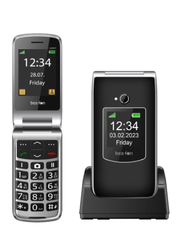 Beafon SL605 LTE Silver Line – stortangent klapptelefon