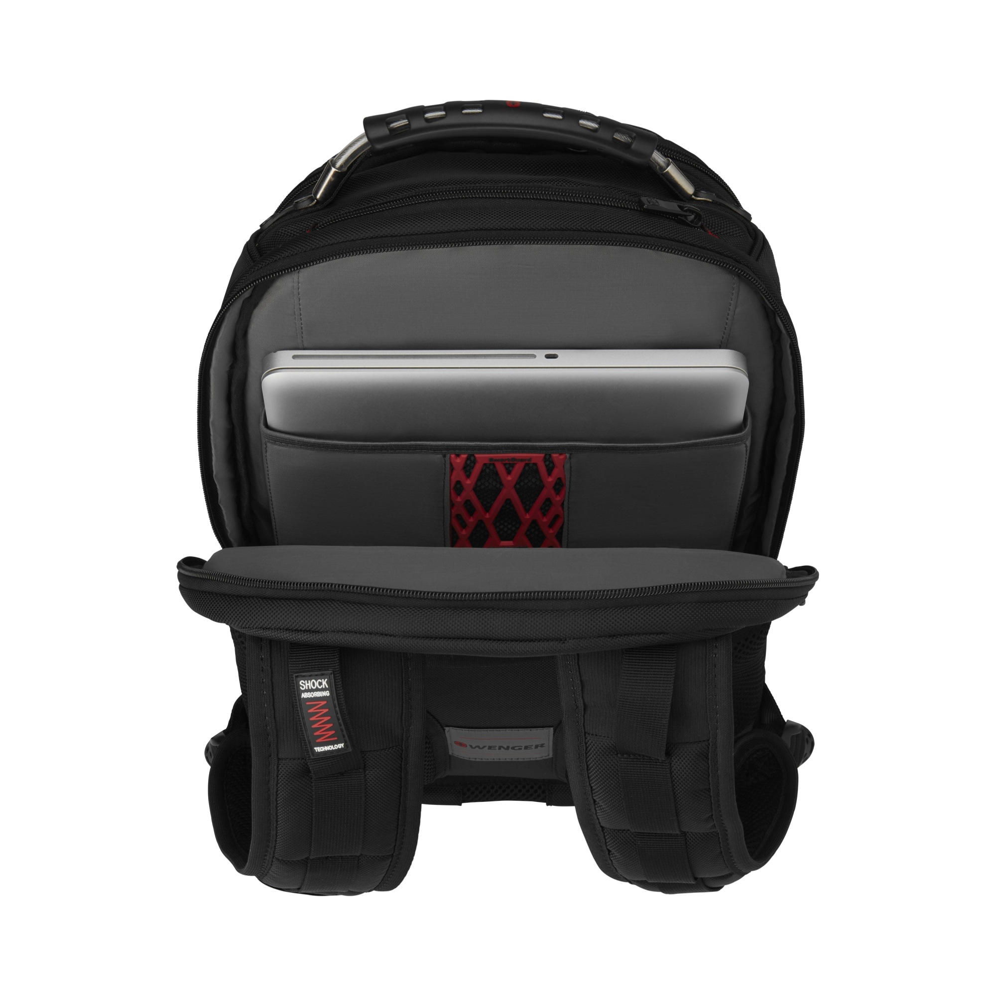 Wenger Ibex Ballistic Deluxe laptopryggsäck för 14–16 tum med tabletfack – svart