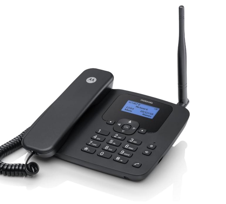 Motorola FW410L LTE/4G SIM-baserad bordstelefon (svart)
