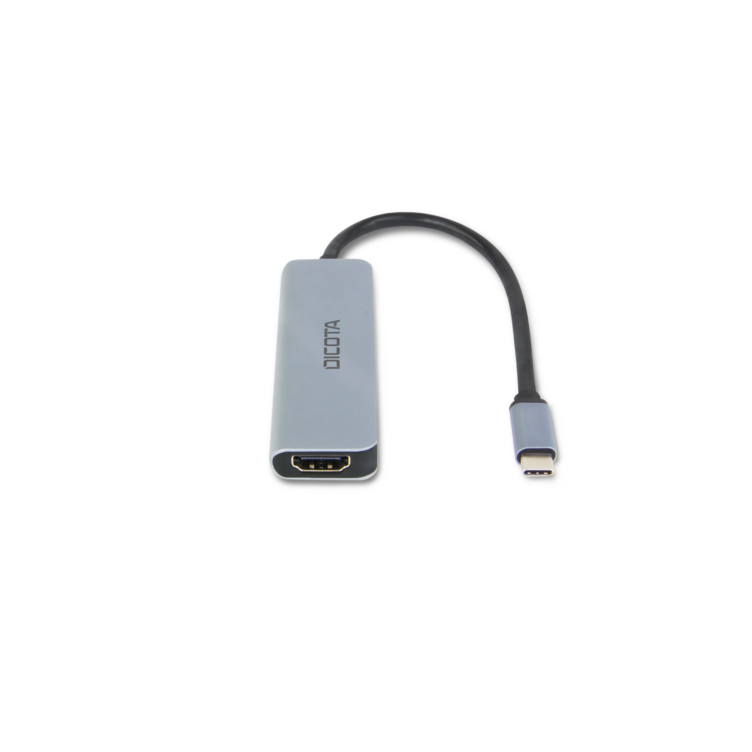 Dicota USB-C 5-i-1 videohubb 4K med PD 100 W