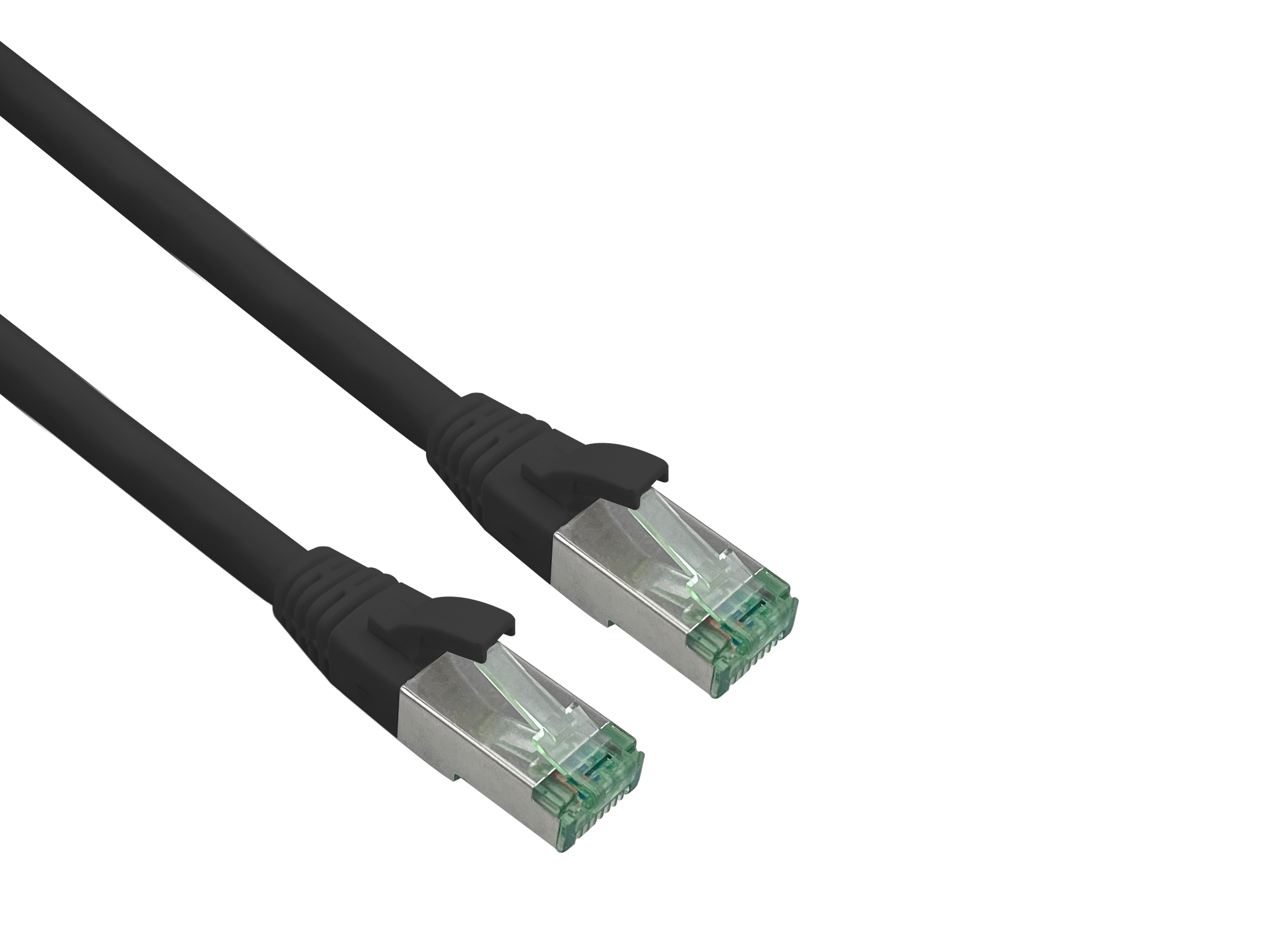 1, 5 m, AWG 26/7, helos Patchkabel Cat.6A Superflex med Cat.7 råkabel (GHMT)