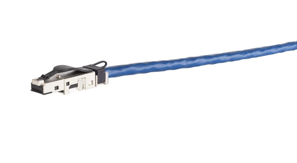METZ CONNECT E-DAT Industry RJ45 fältkontakt svart Cat.6 Klass EA