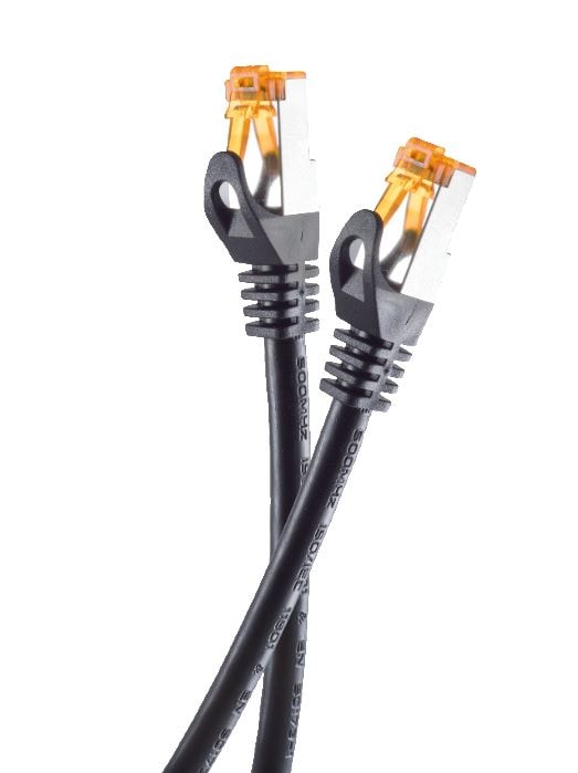 Helos patchkabel Cat.6a outdoor AWG 26/1 svart 30, 0 m
