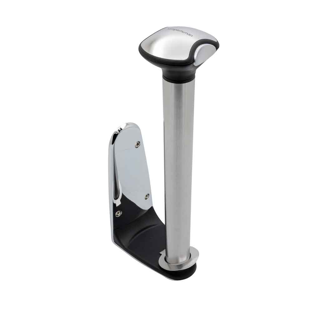 borstat rostfritt stål, simplehuman Küchenrollenhalter (väggmontering), lång