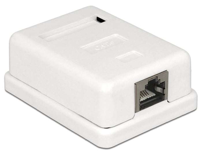 Delock nätverksuttag 1x RJ45 LSA verktygsfritt Cat.6