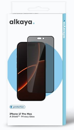 alkaya A Shield Displayskyddsglas 3D Full Cover Privacy för iPhone 17 Pro Max