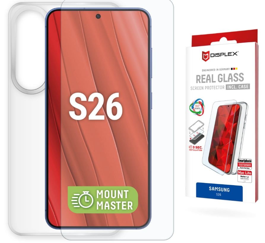 DISPLEX Real Glass MMCase för Samsung Galaxy S26