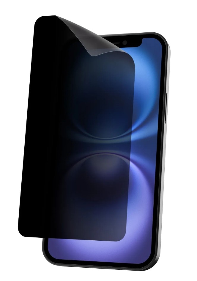 Dicota integritetsfilter 4-vägs med självhäftande montering för Apple iPhone 15 Pro