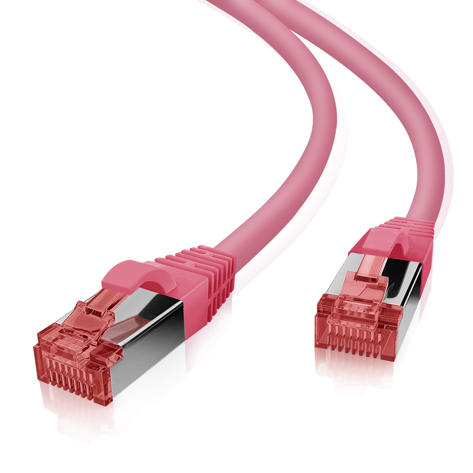 helos Patchkabel Cat.6 GHMT AWG 27/7 magenta 0,5 m