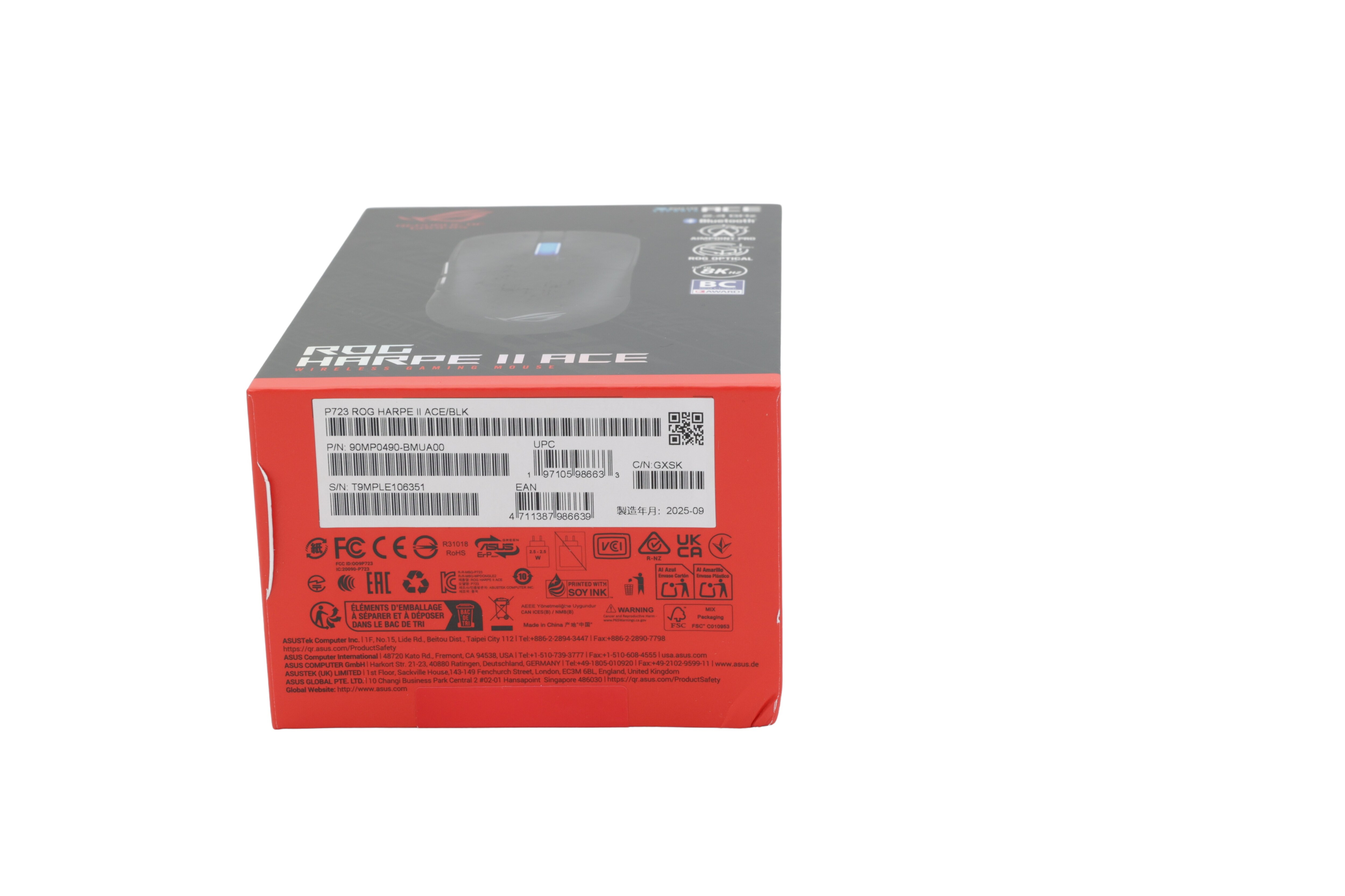 ASUS ROG Harpe II Ace, svart