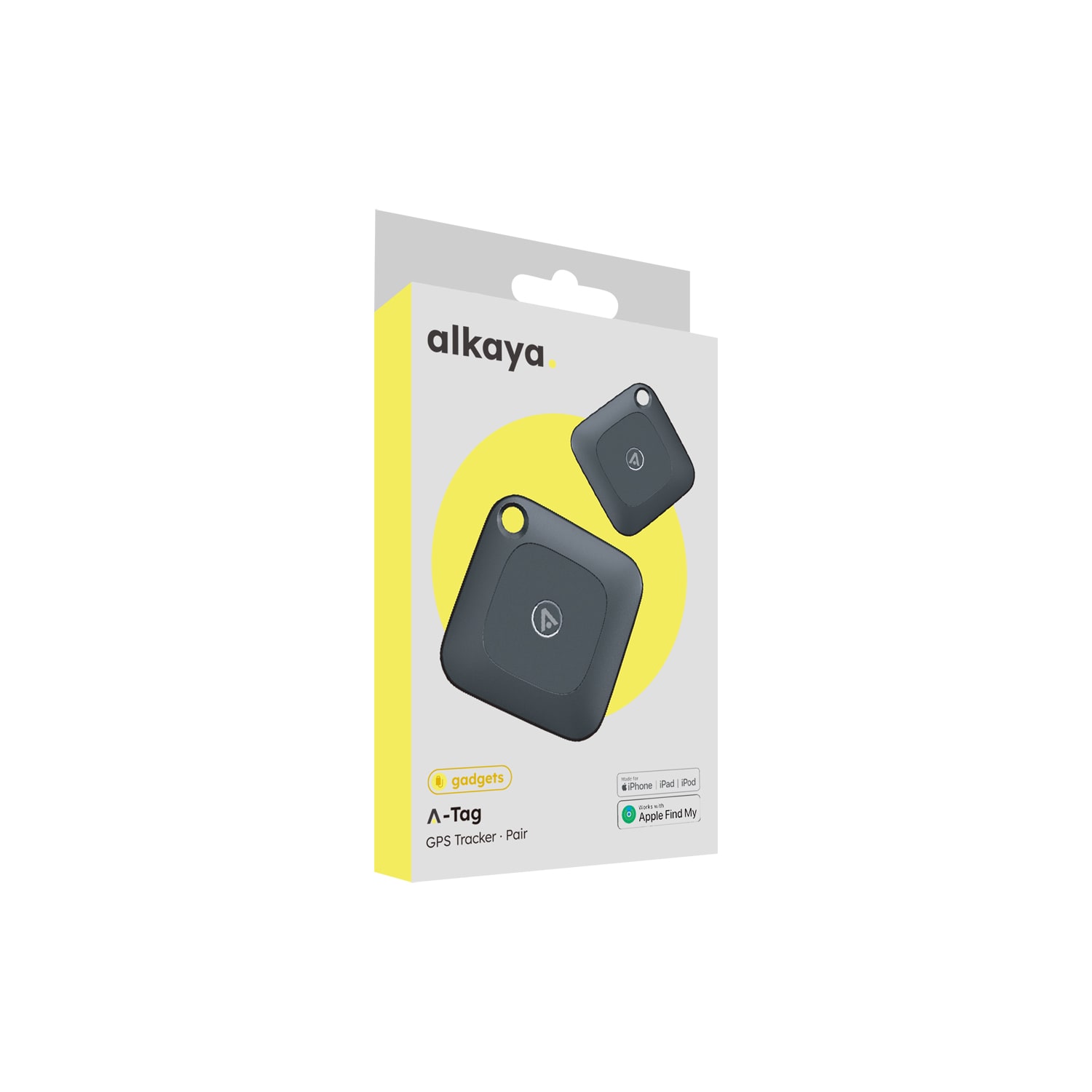alkaya A Tag GPS Tracker Bluetooth Tracker (2-pack)