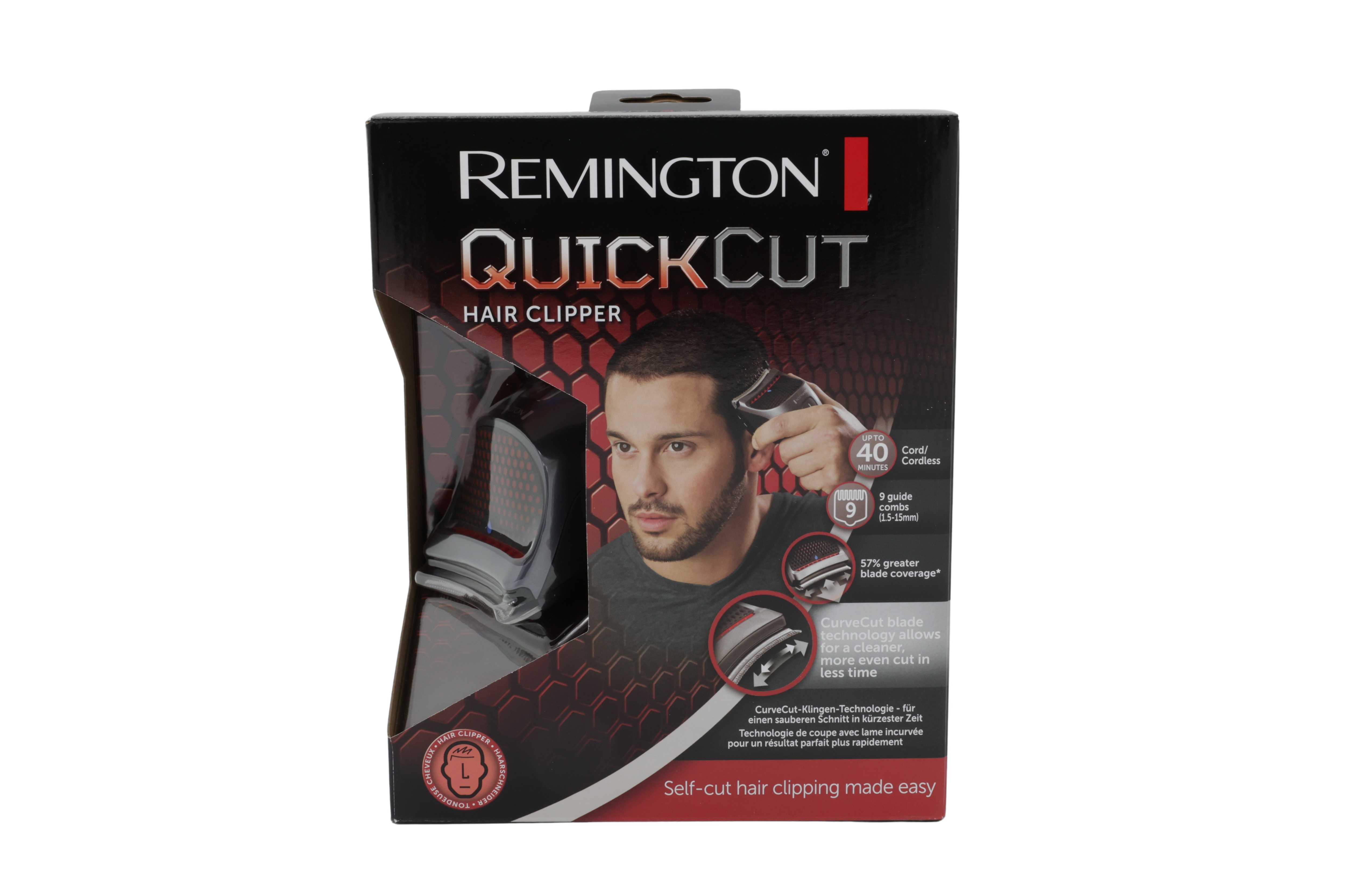 Remington HC5035 hårklippare Colour Cut med 9 färgkodade distanskammar