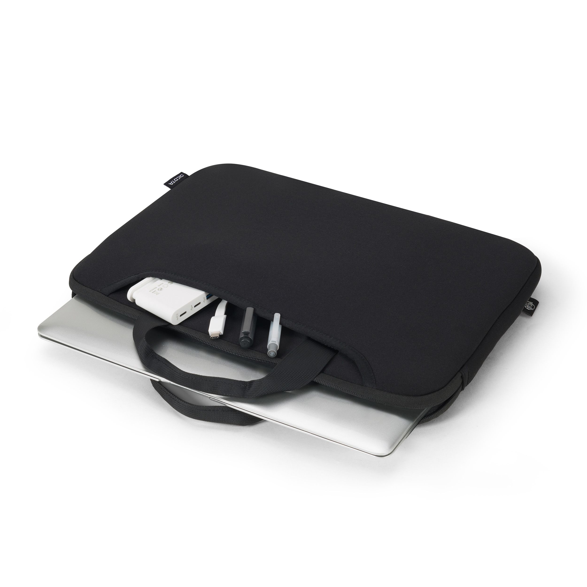 Dicota Smart Sleeve ONE 15–16" laptopfodral med bärhandtag – svart