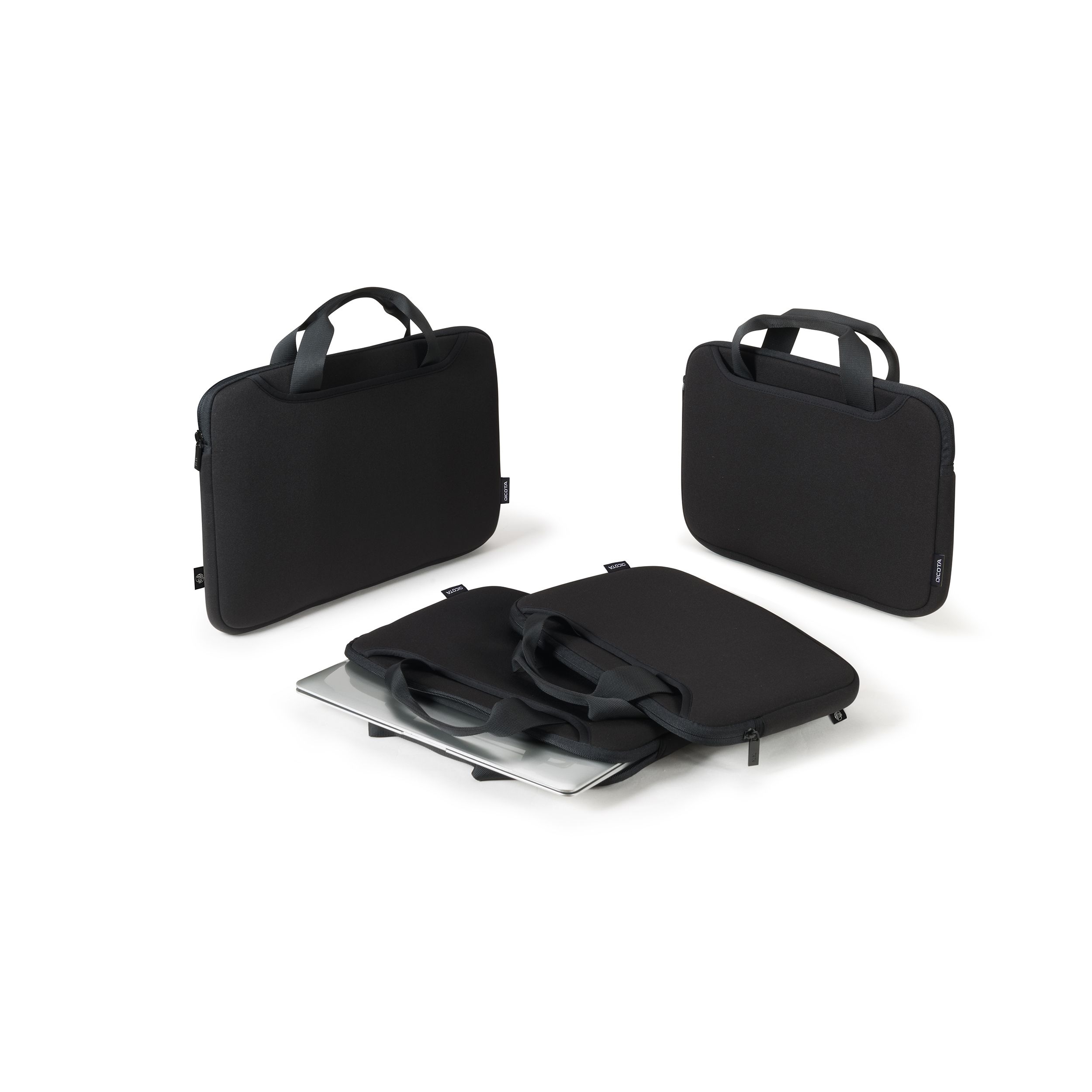 Dicota Smart Sleeve ONE 15–16" laptopfodral med bärhandtag – svart