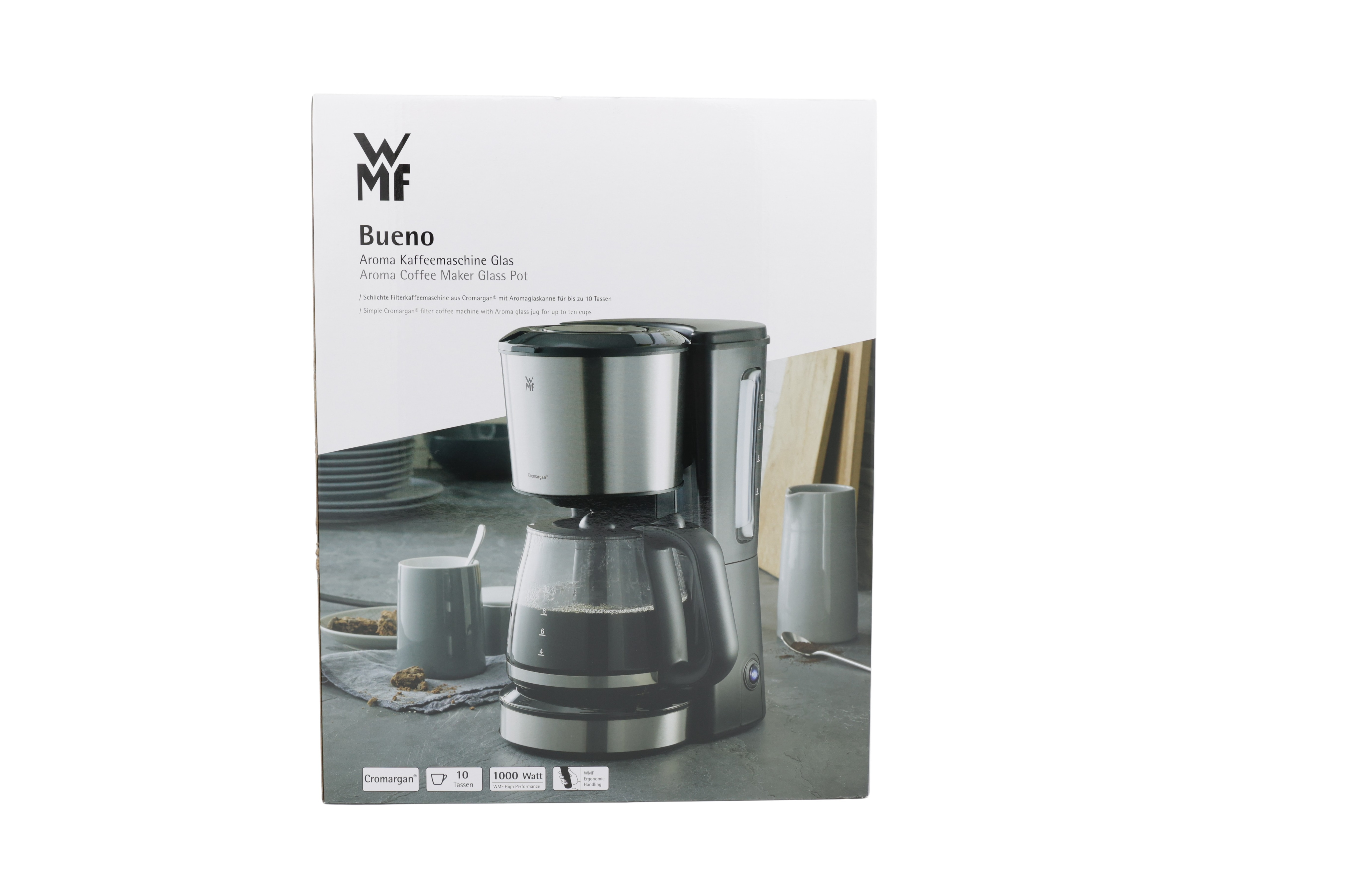 WMF 0412250011 BUENO kaffebryggare med glaskanna