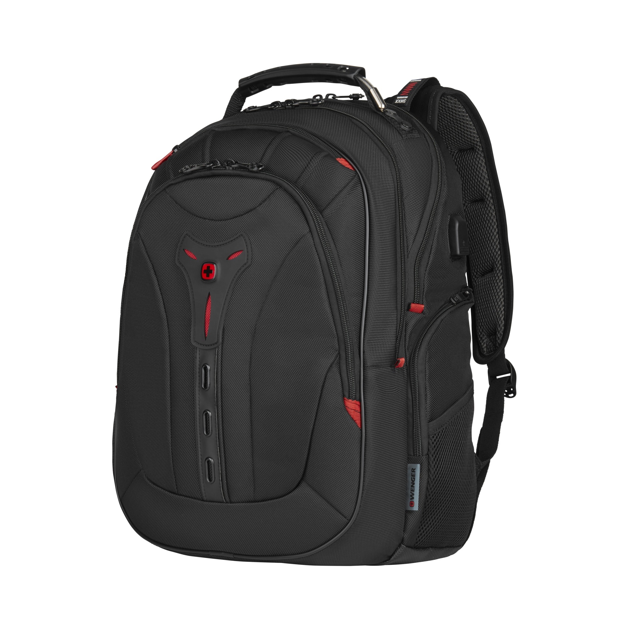 Wenger Pegasus Deluxe 16-tums laptopryggsäck med tablet-fack – svart