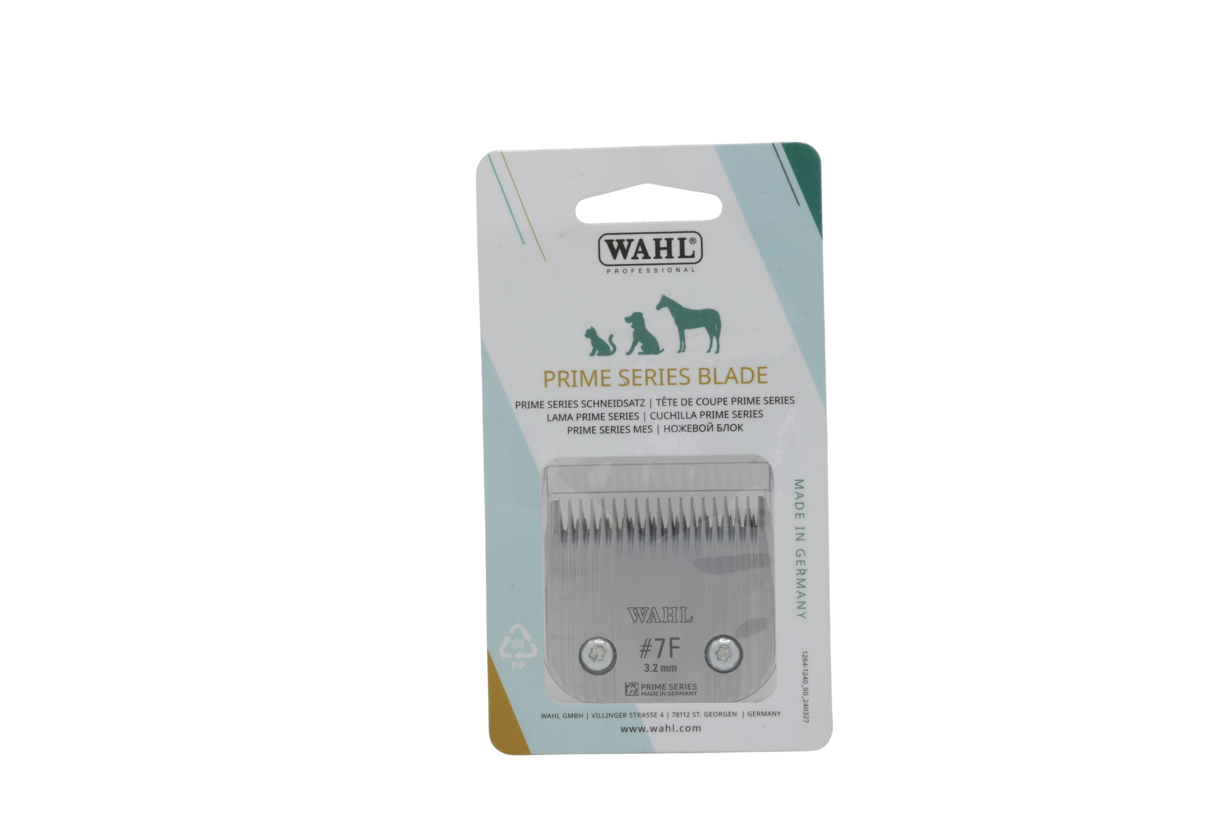 Wahl Prime Series klippskär #7F, 3,2 mm, hel tand, för husdjursklippmaskin