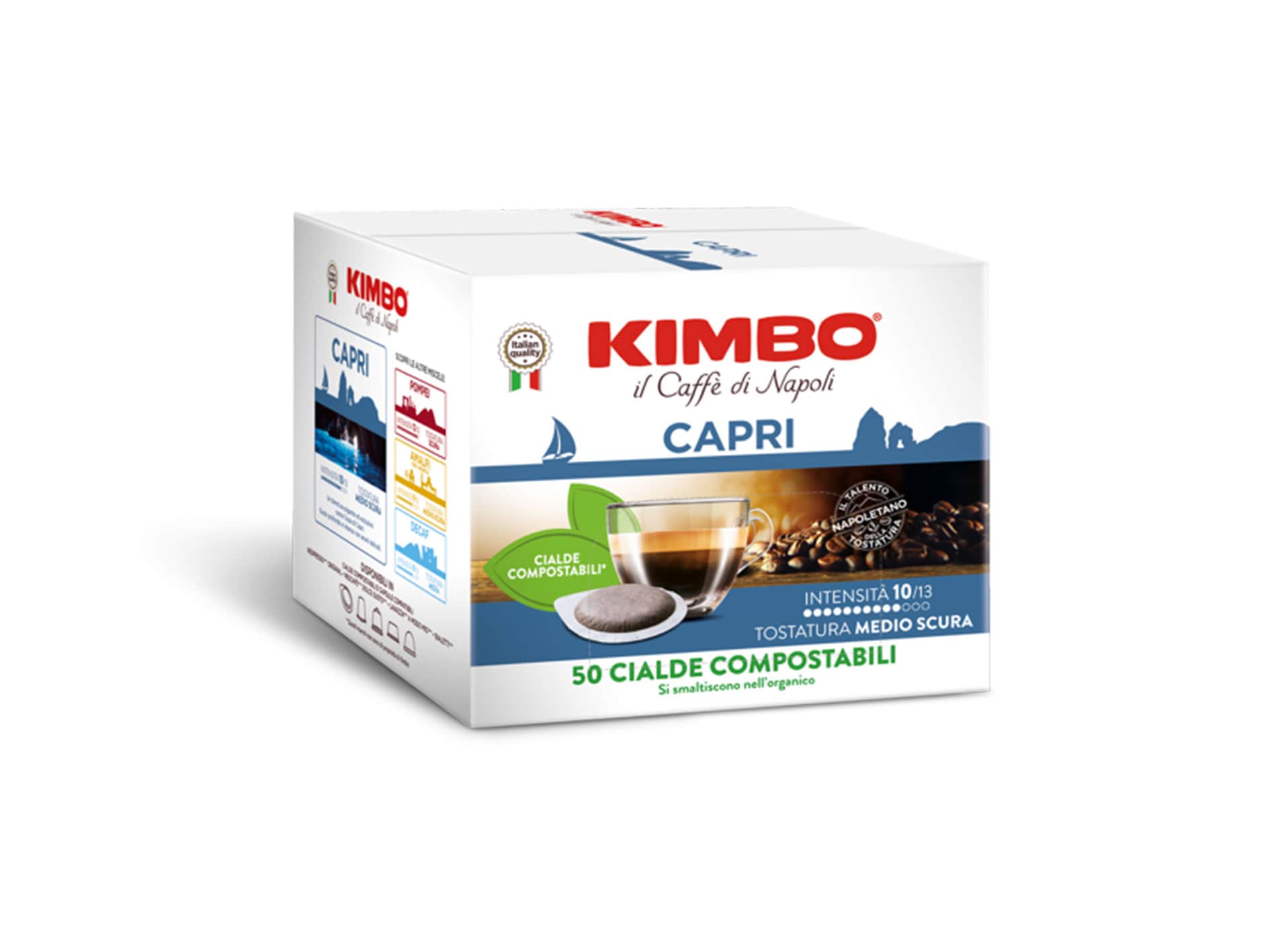 Kimbo CAPRI – ESE-kaffepods 44 mm, 50 st à 7,3 g
