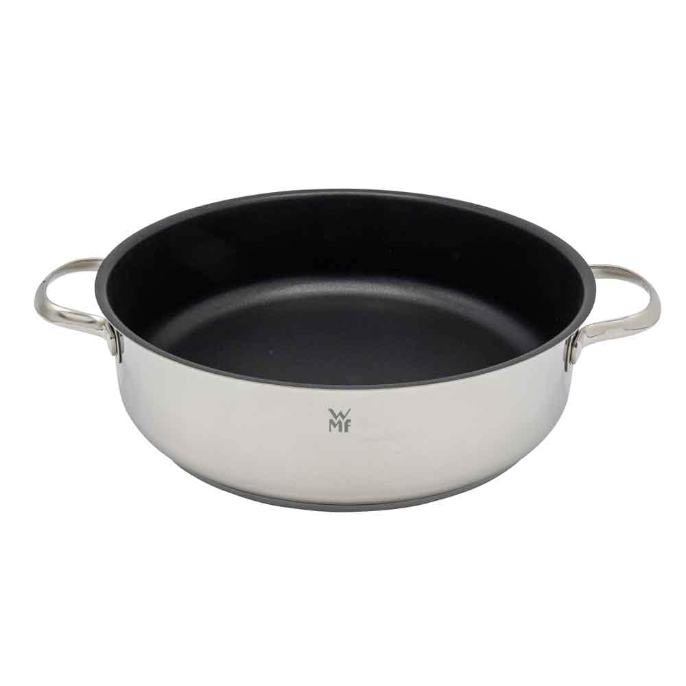 WMF 0761406380 Gryta/Stekpanna för långkok, belagd Ø 28 cm med hällkant och glaslock