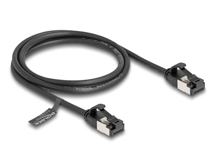 Delock RJ45-kabel RJ45 hane till RJ45 hane Cat.8.1 flexibel 1 m