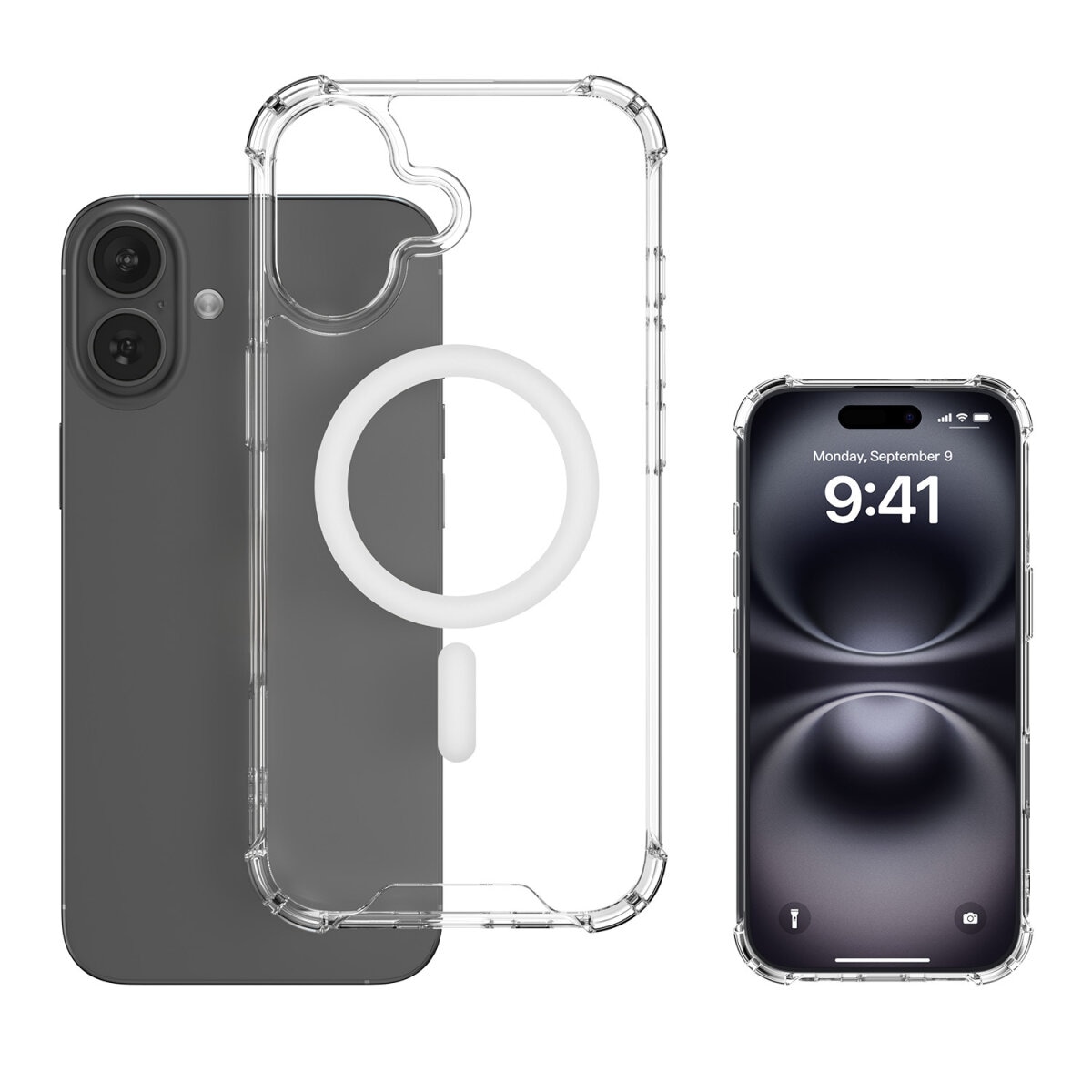 4smarts Hybrid Case Ibiza för Apple iPhone 17, MagSafe-kompatibel